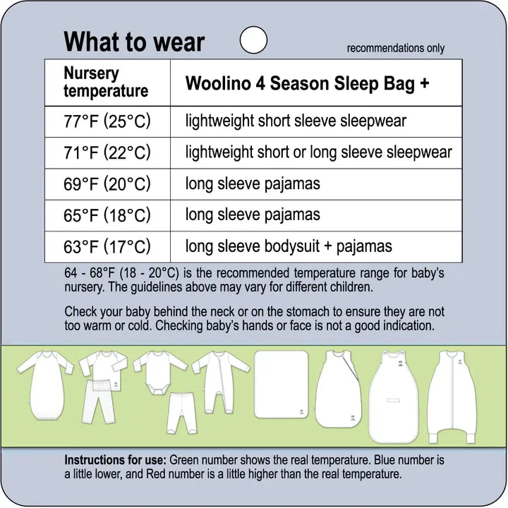 4 Season Basic Baby Sleeping Bag - Merino Wool - Earth - FINAL SALE