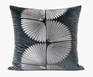 Abstract Feather Pattern Throw Pillows for Couch, Simple Modern Sofa Throw Pillows, Contemporary Throw Pillow for Living Room, Modern Square Pillows