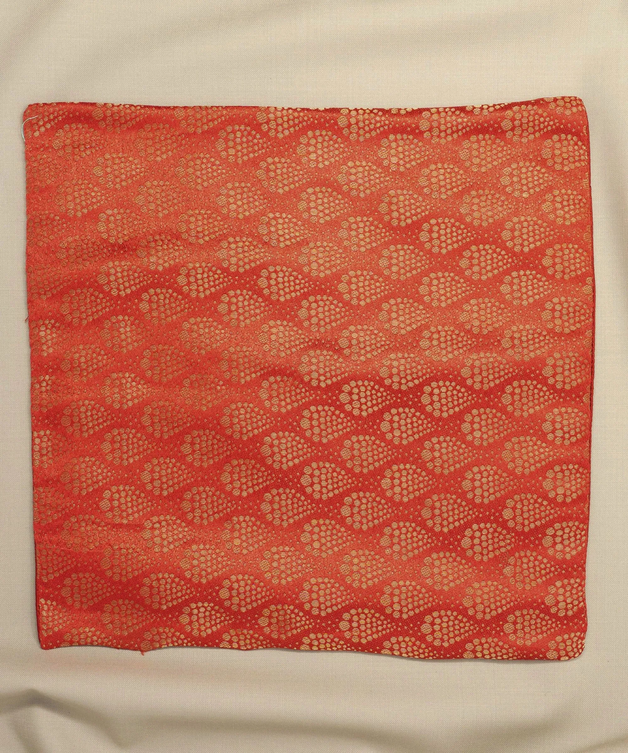 After 8  Geometric Red Pocket Square