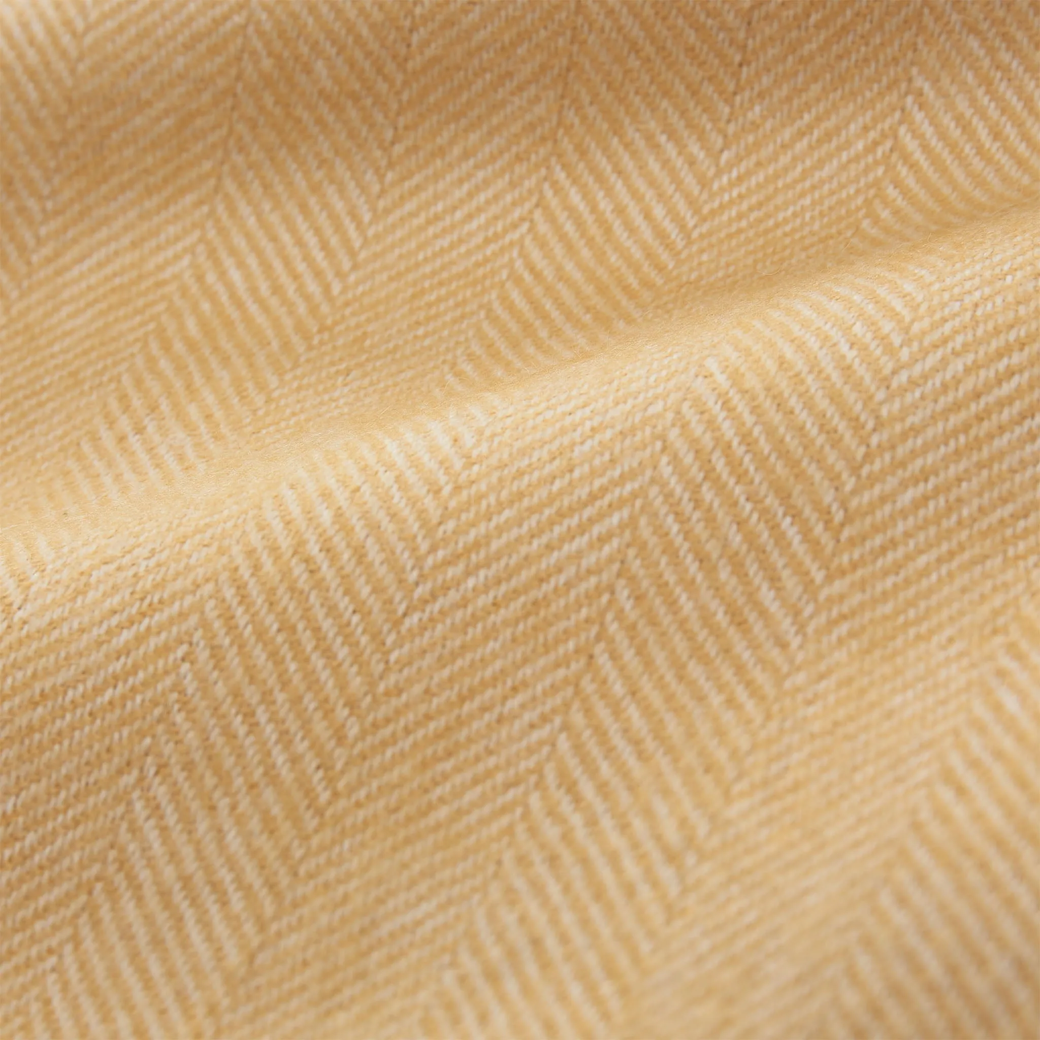 Asare Alpaca Blanket [Mustard/Off-white]