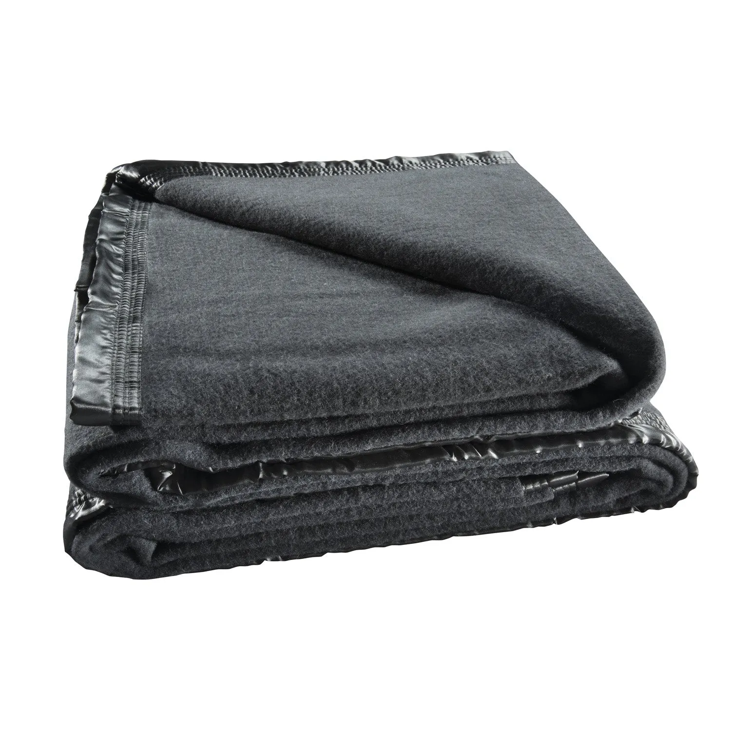 Bianca Australian Wool Blanket - Charcoal