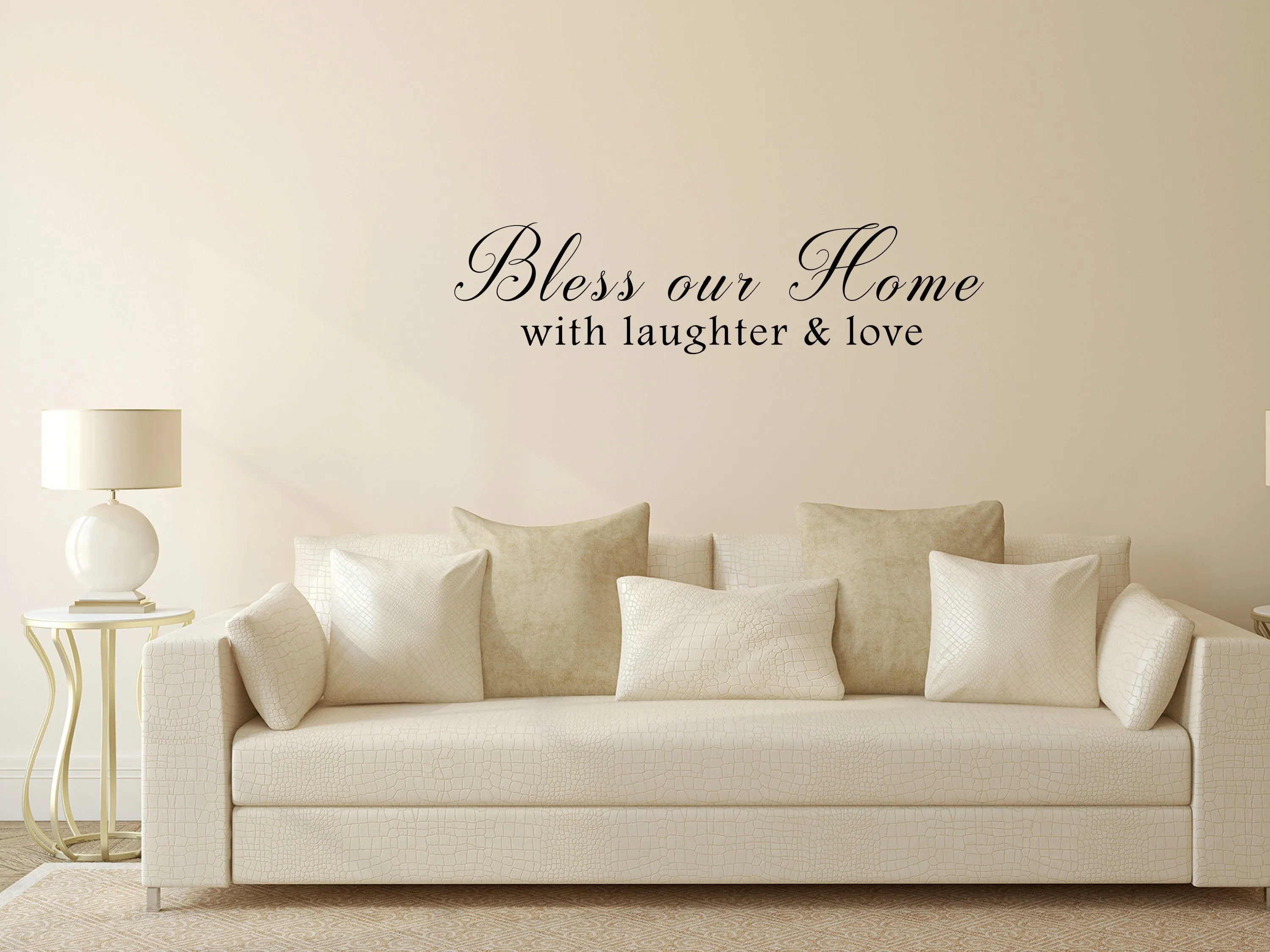 Bless Our Home With Laughter And Love Wall Decal