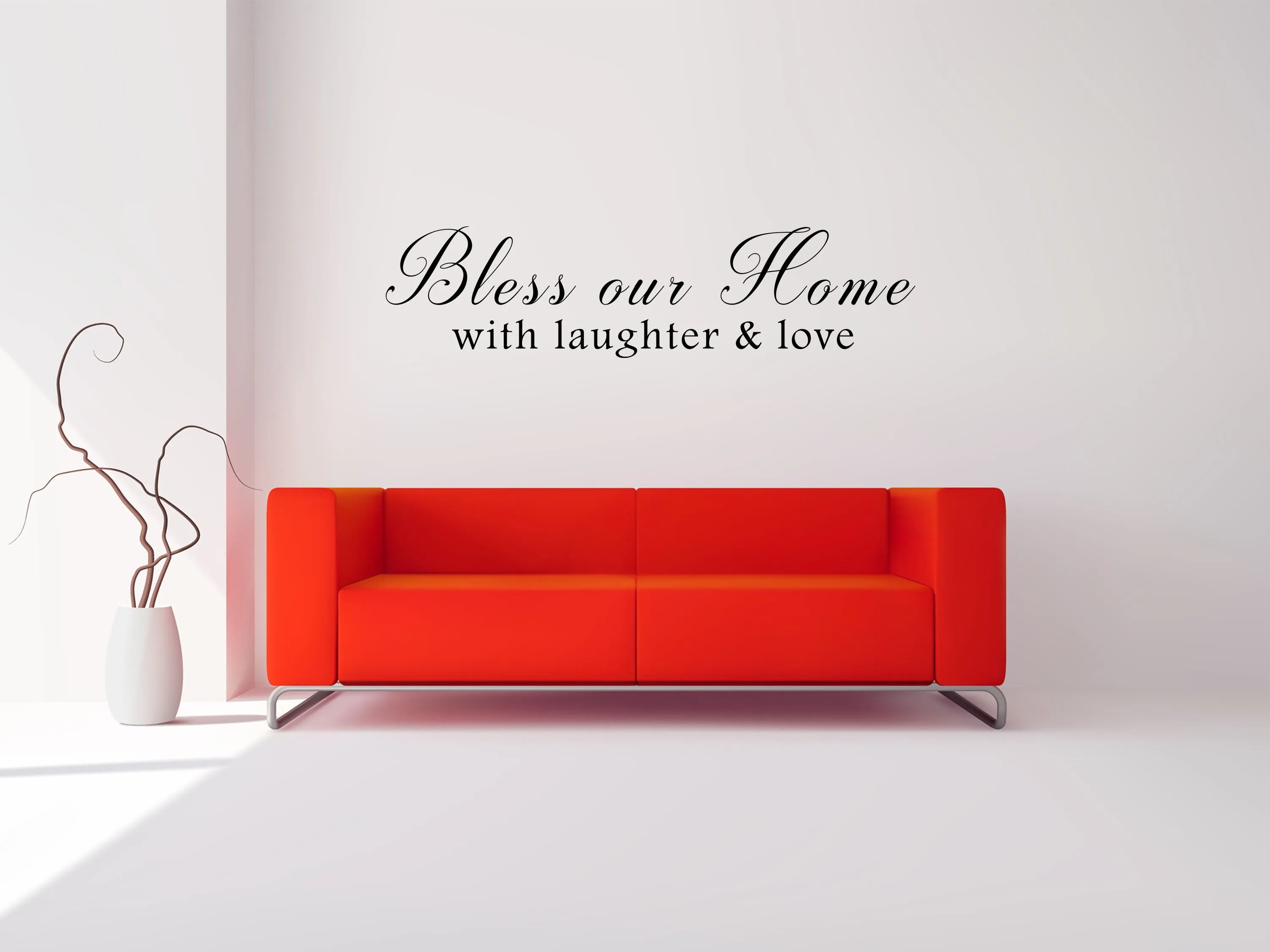 Bless Our Home With Laughter And Love Wall Decal