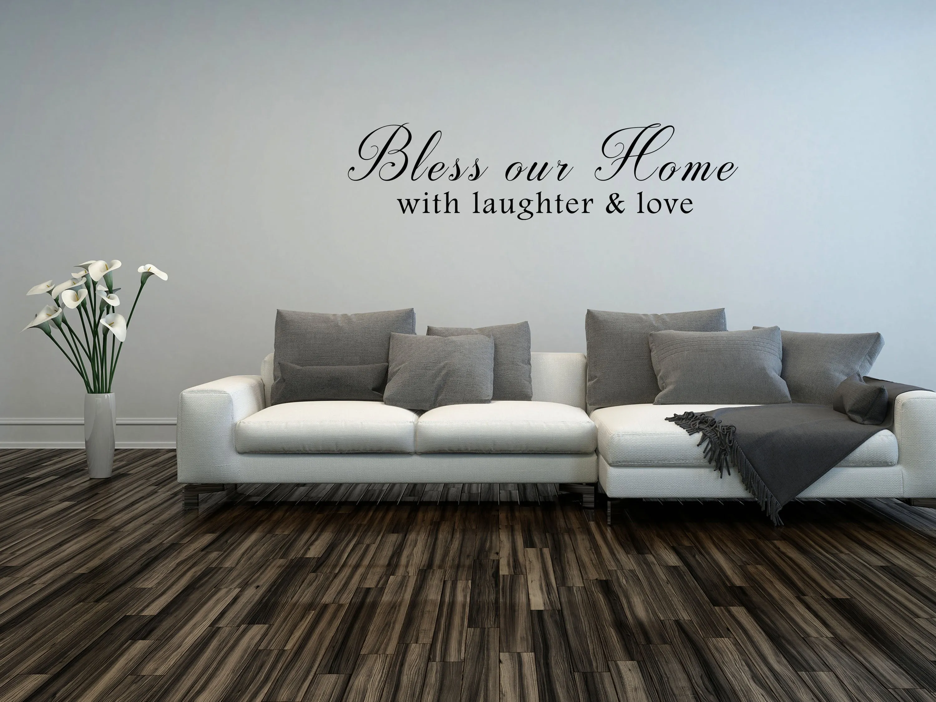 Bless Our Home With Laughter And Love Wall Decal