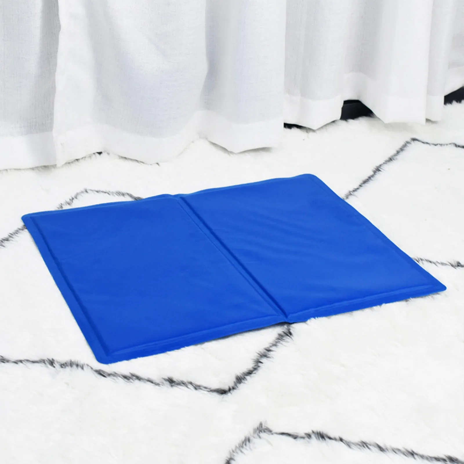 Blue Waterproof Pet Cooling Mat 40x30cm, Polyester