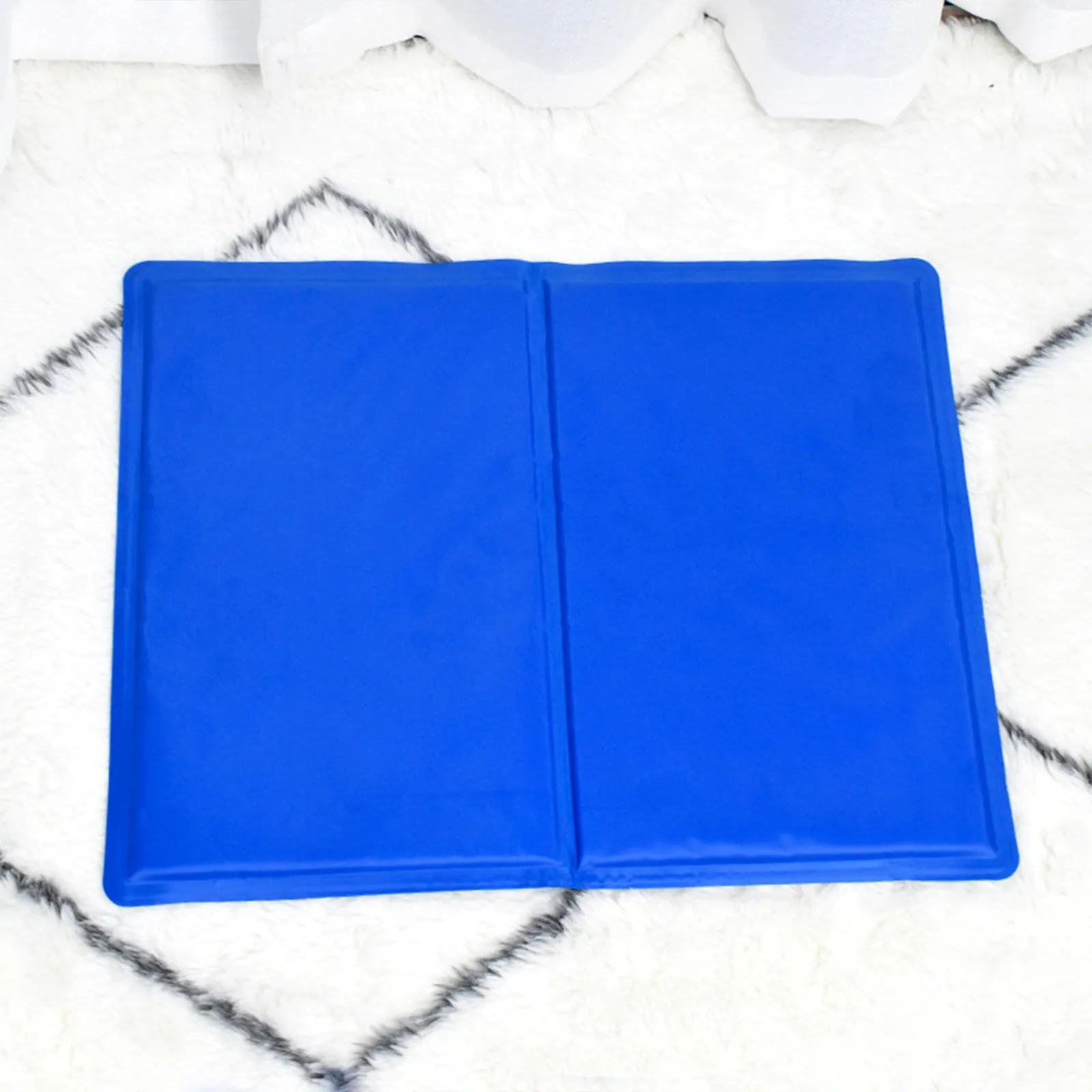 Blue Waterproof Pet Cooling Mat 40x30cm, Polyester