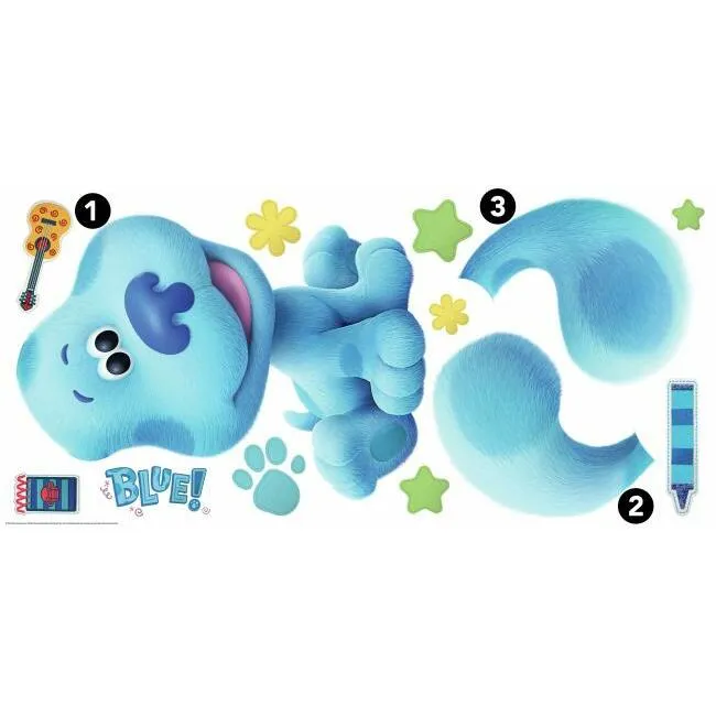 Blue's Clues Peel And Stick Giant Wall Decals