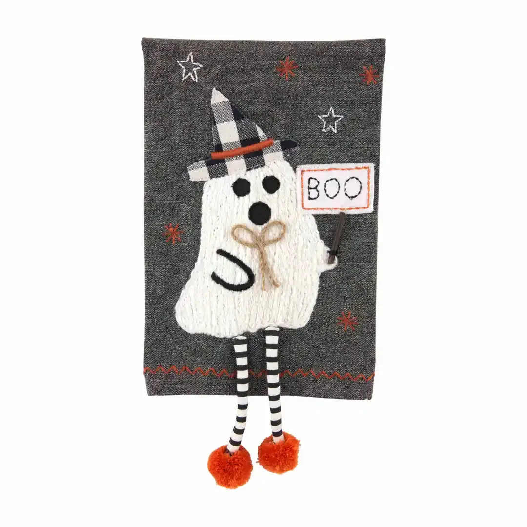 Boo Ghost Dangle Leg Towel