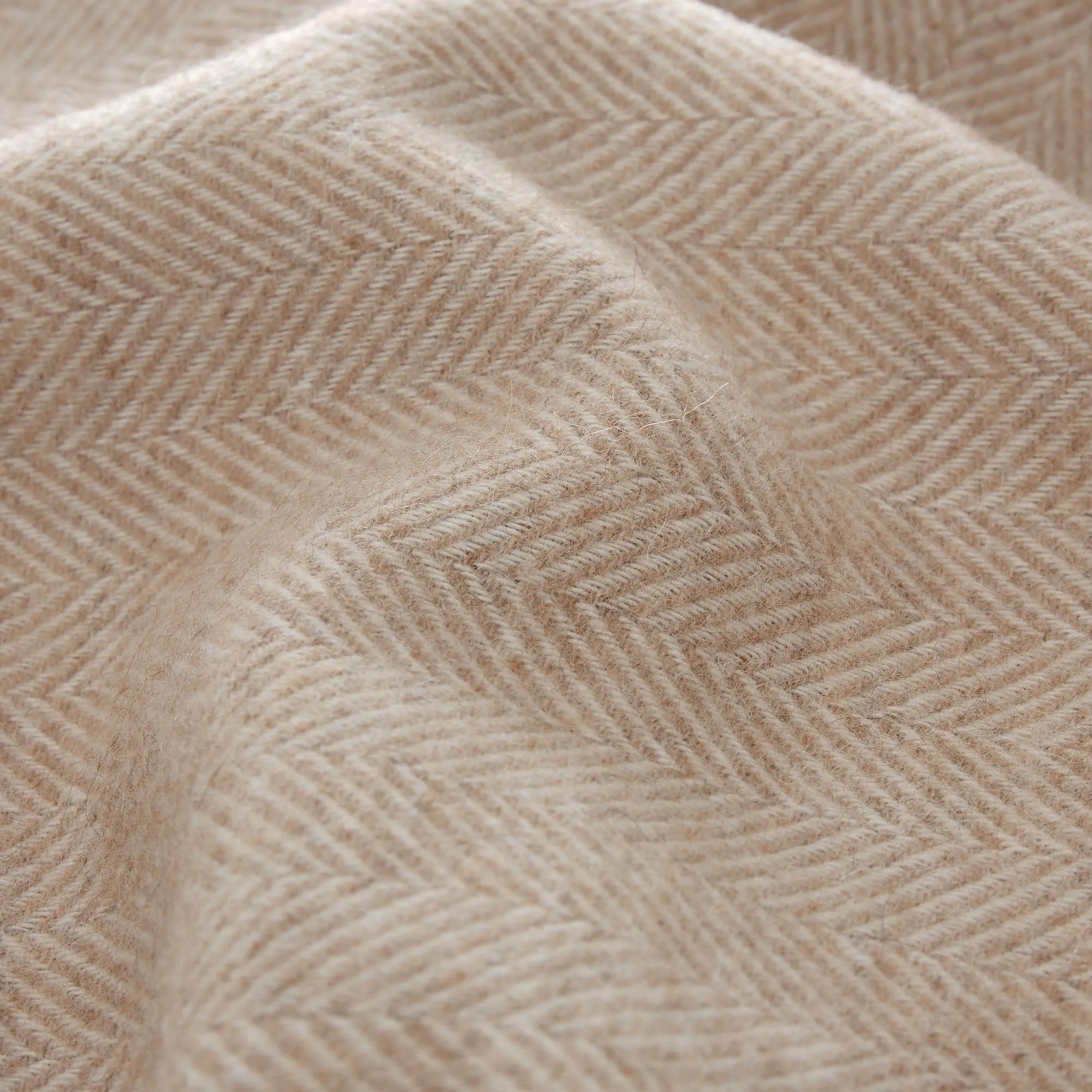 Corcovado Alpaca Blanket [Light brown/Off-white]