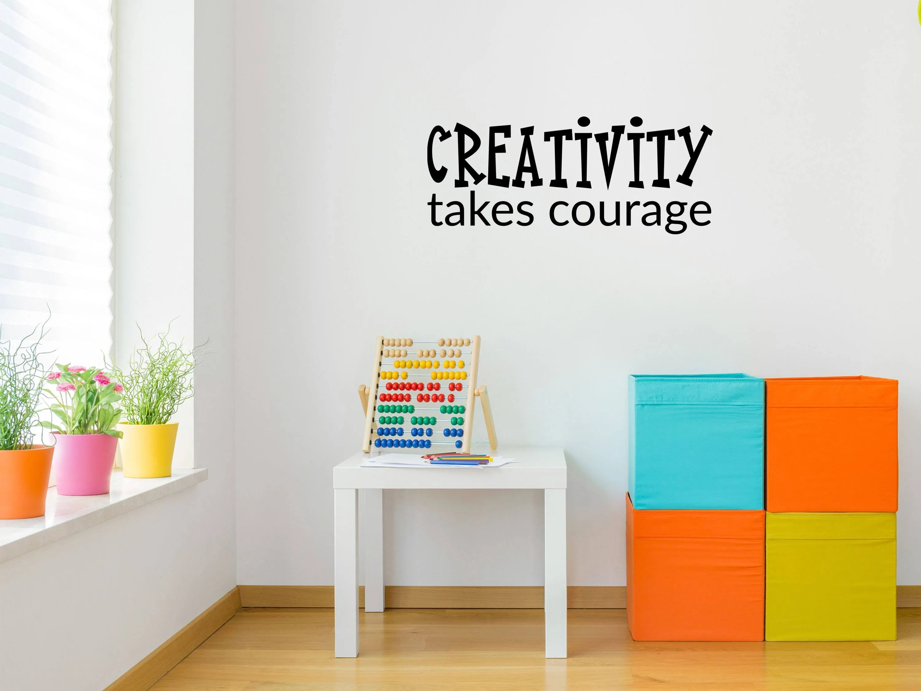 Creativity Takes Courage Wall Decal