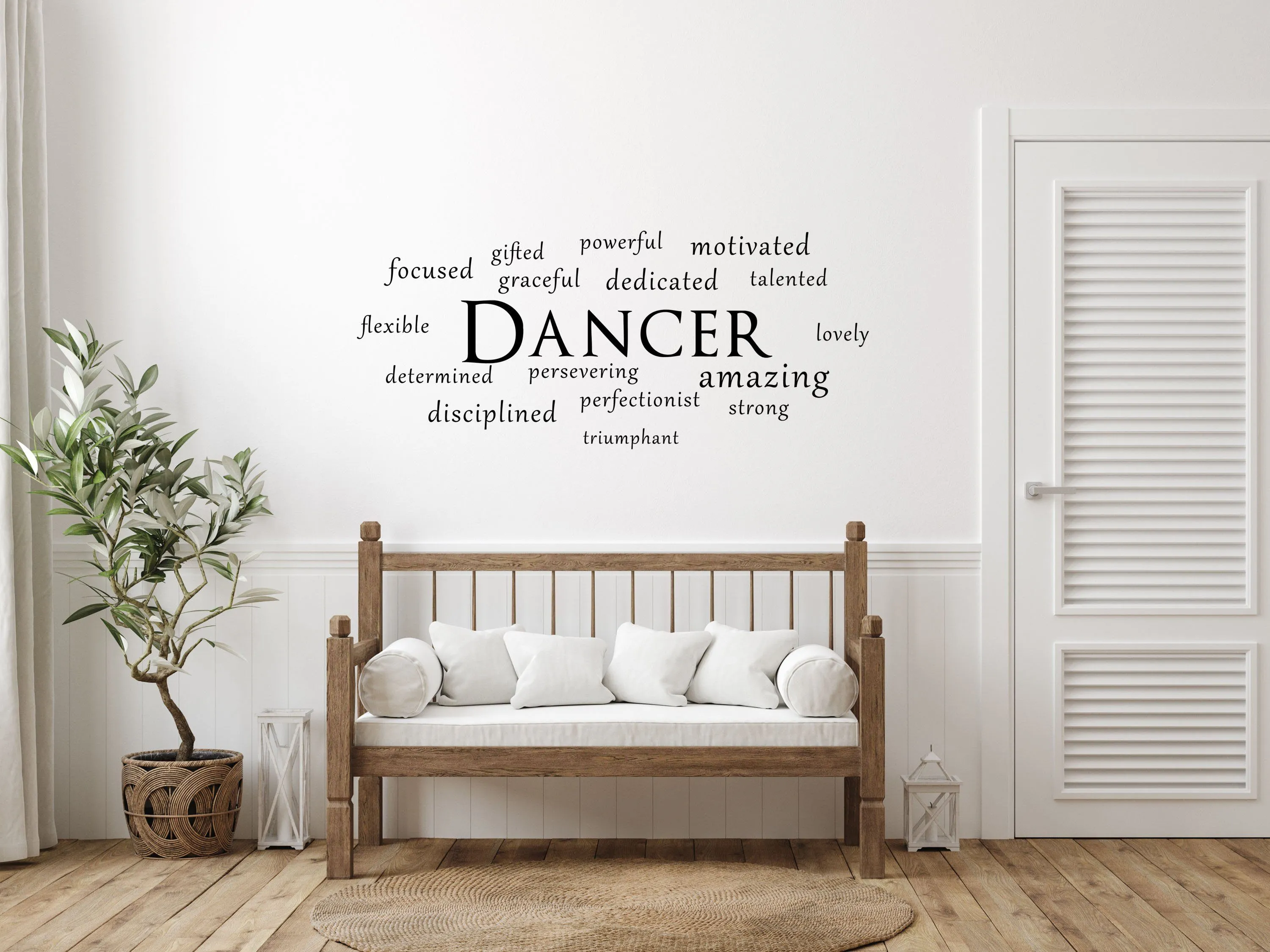 Dancer Word Cloud Wall Decal