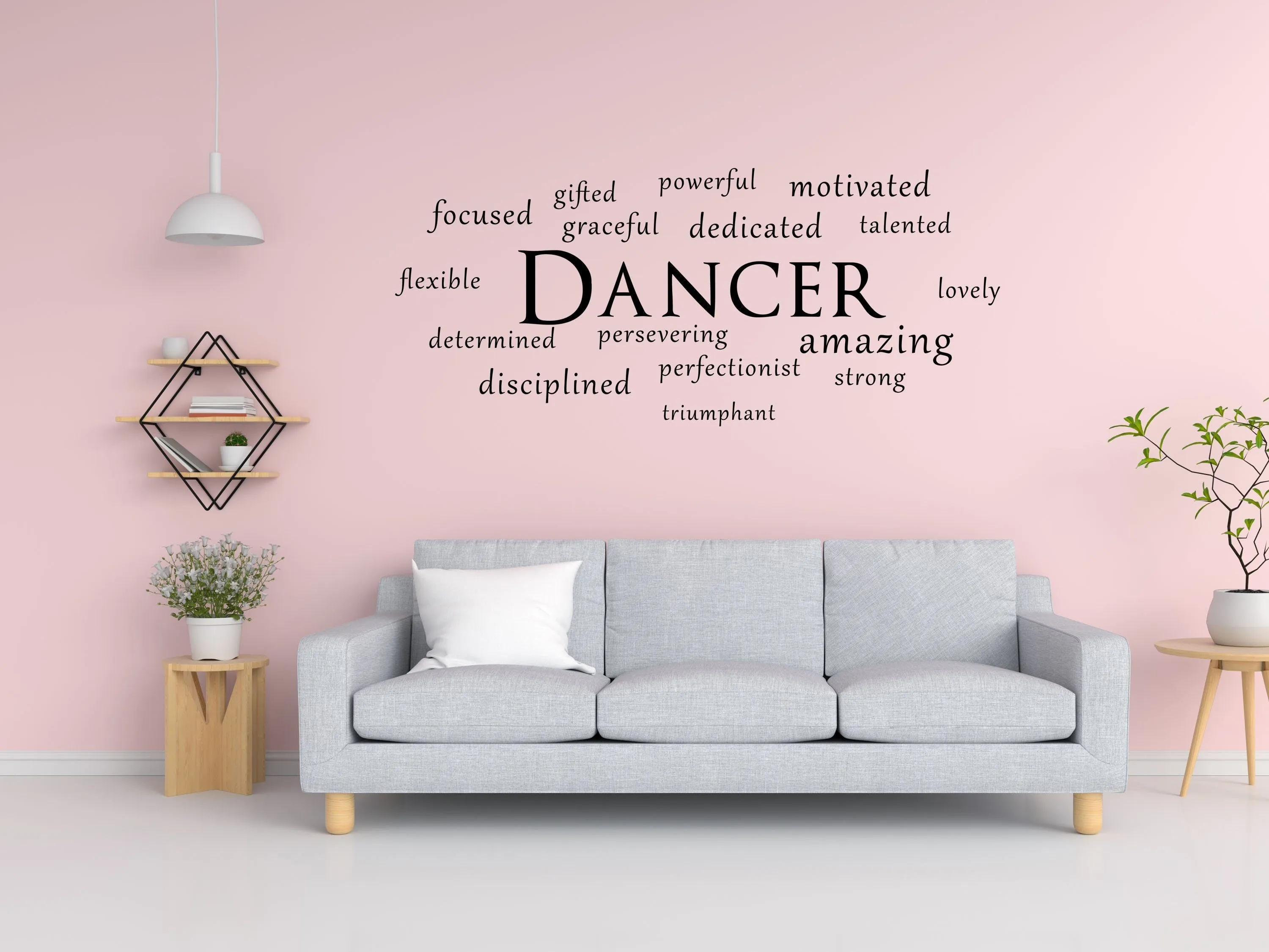 Dancer Word Cloud Wall Decal