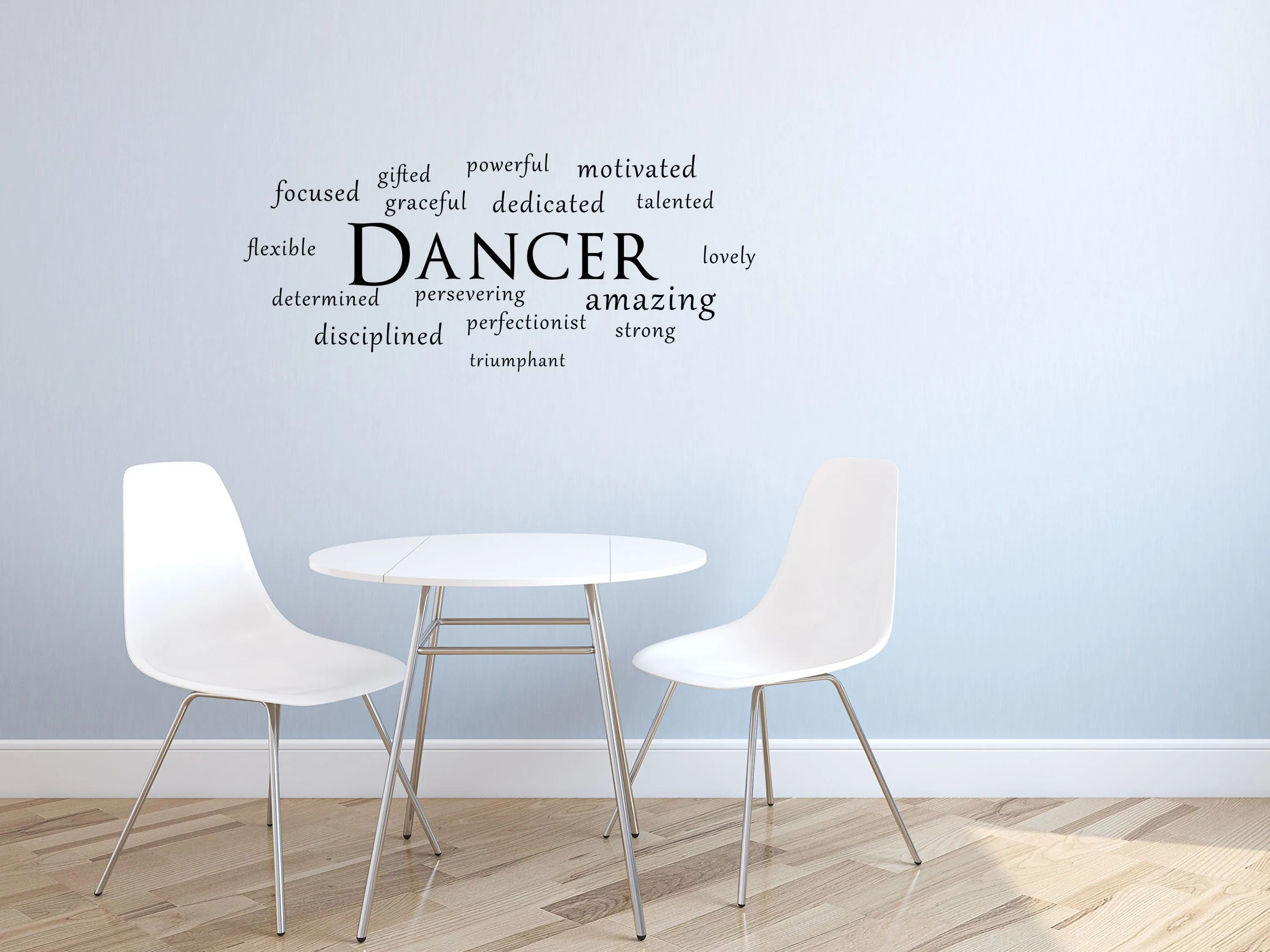 Dancer Word Cloud Wall Decal