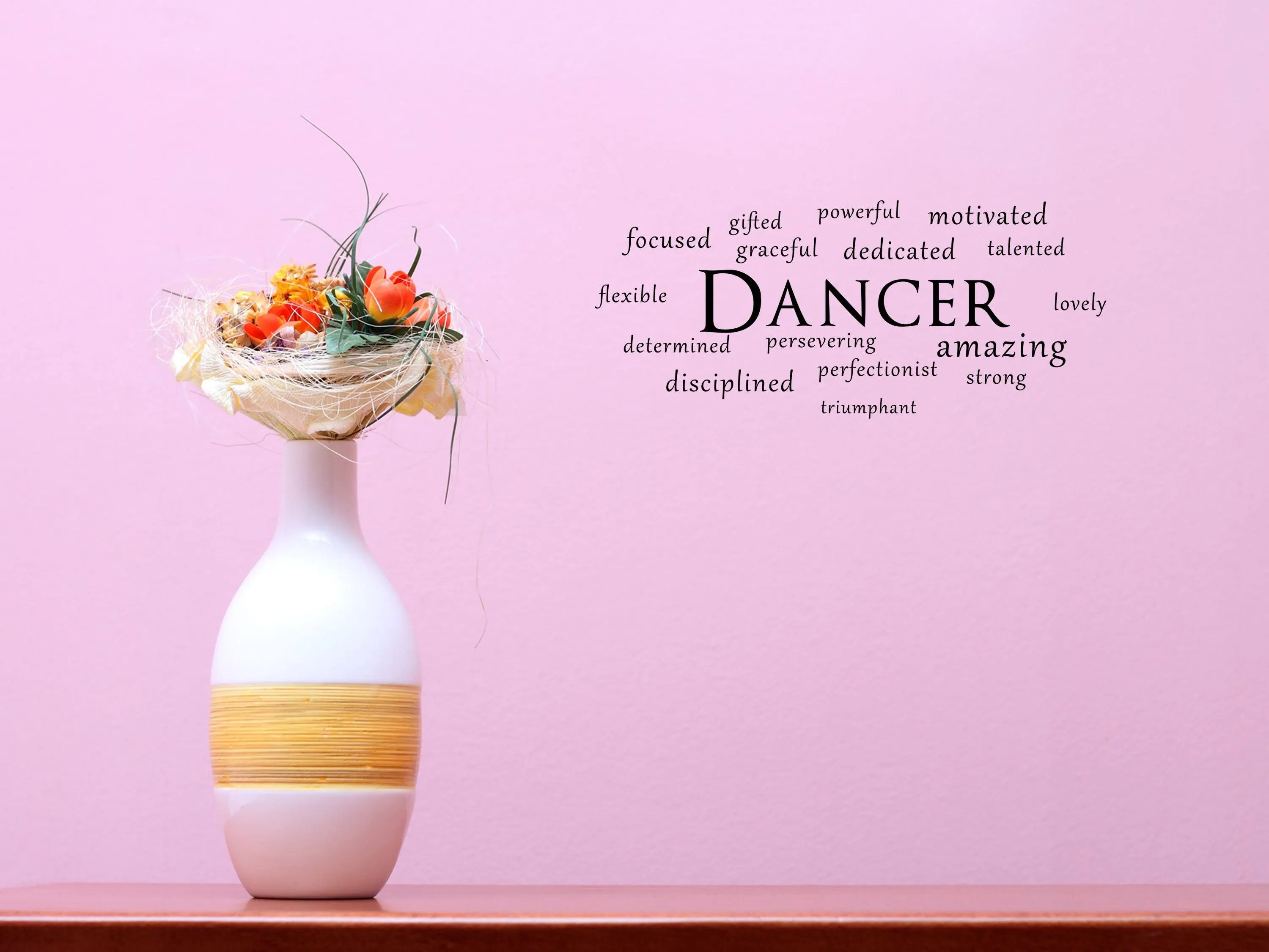 Dancer Word Cloud Wall Decal