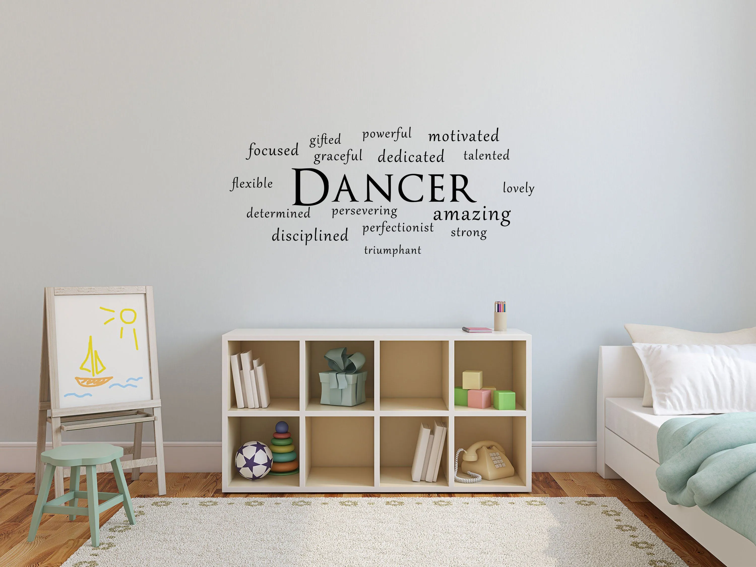 Dancer Word Cloud Wall Decal