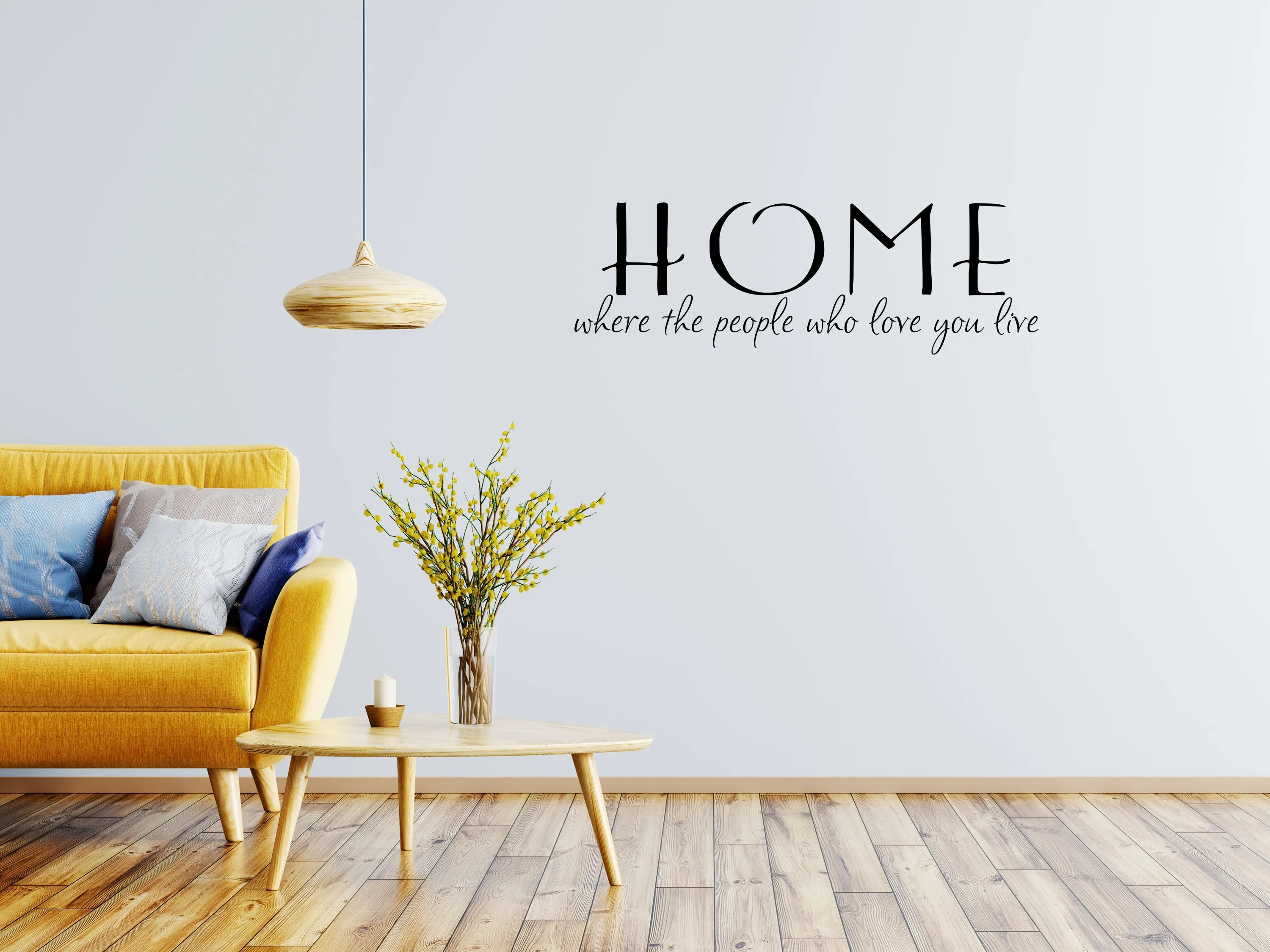 Family Wall Vinyl Lettering Removable Wall Decal