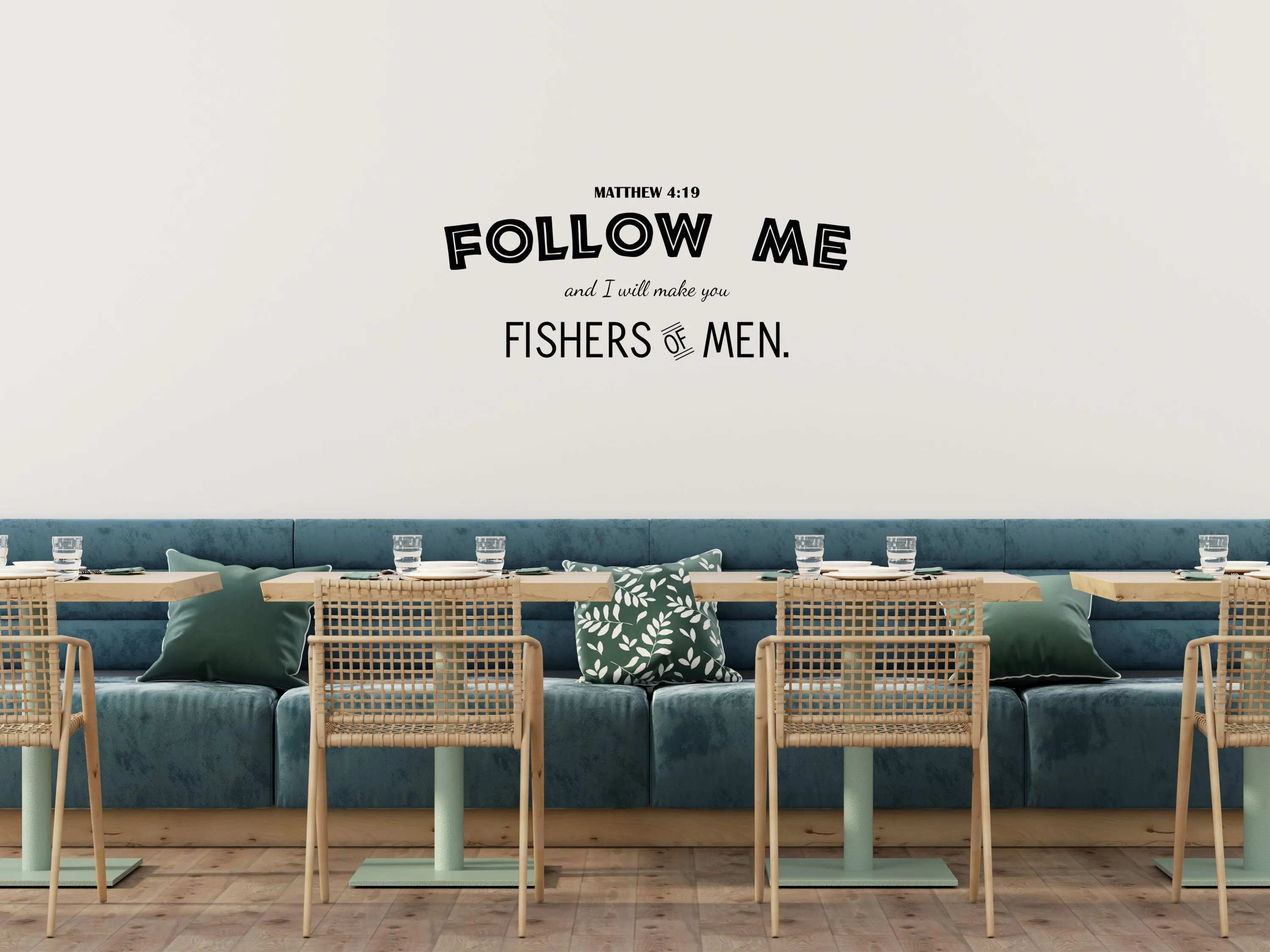 Fishers Of Men Christian Inspirational Wall Decal