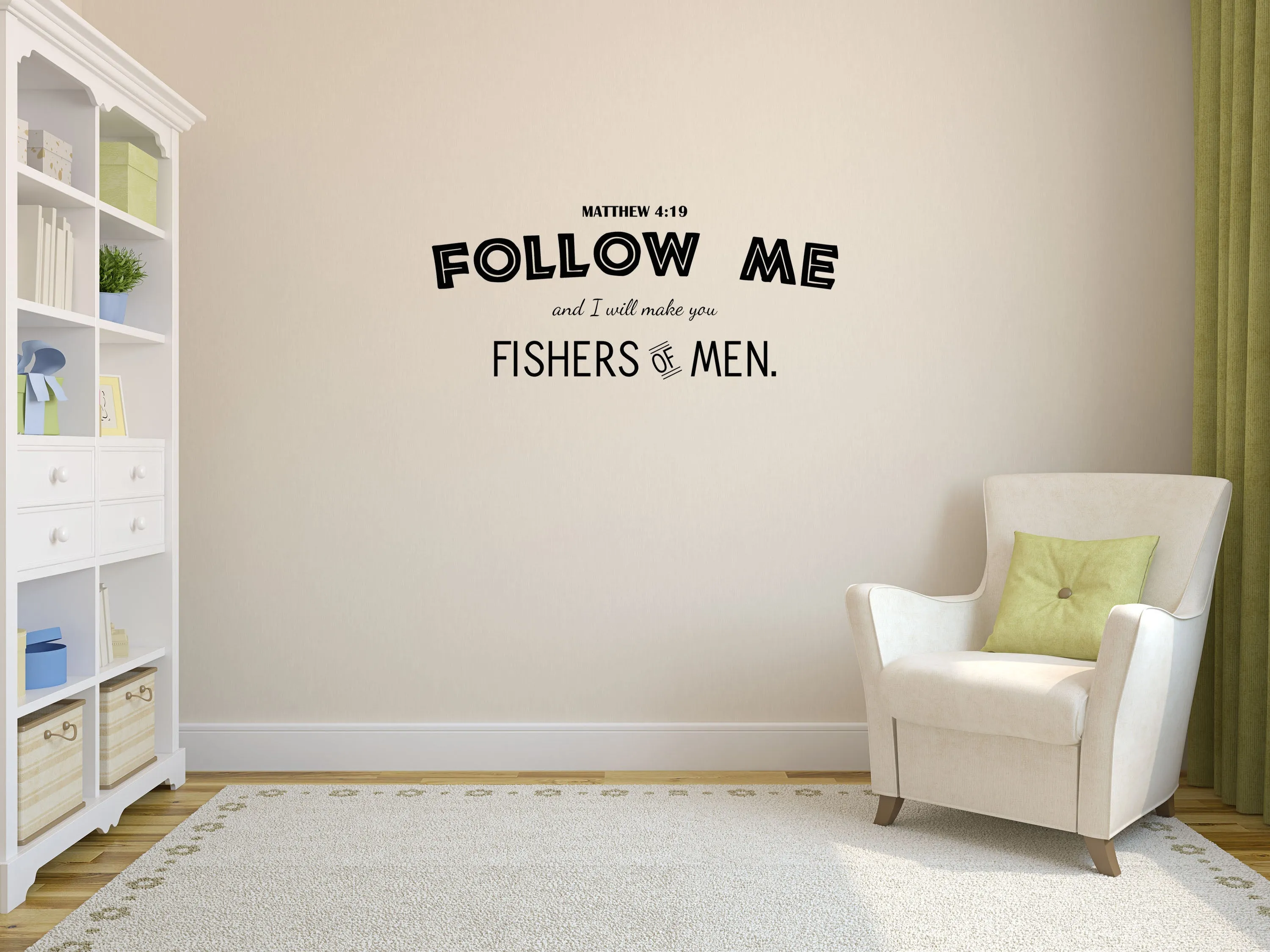 Fishers Of Men Christian Inspirational Wall Decal