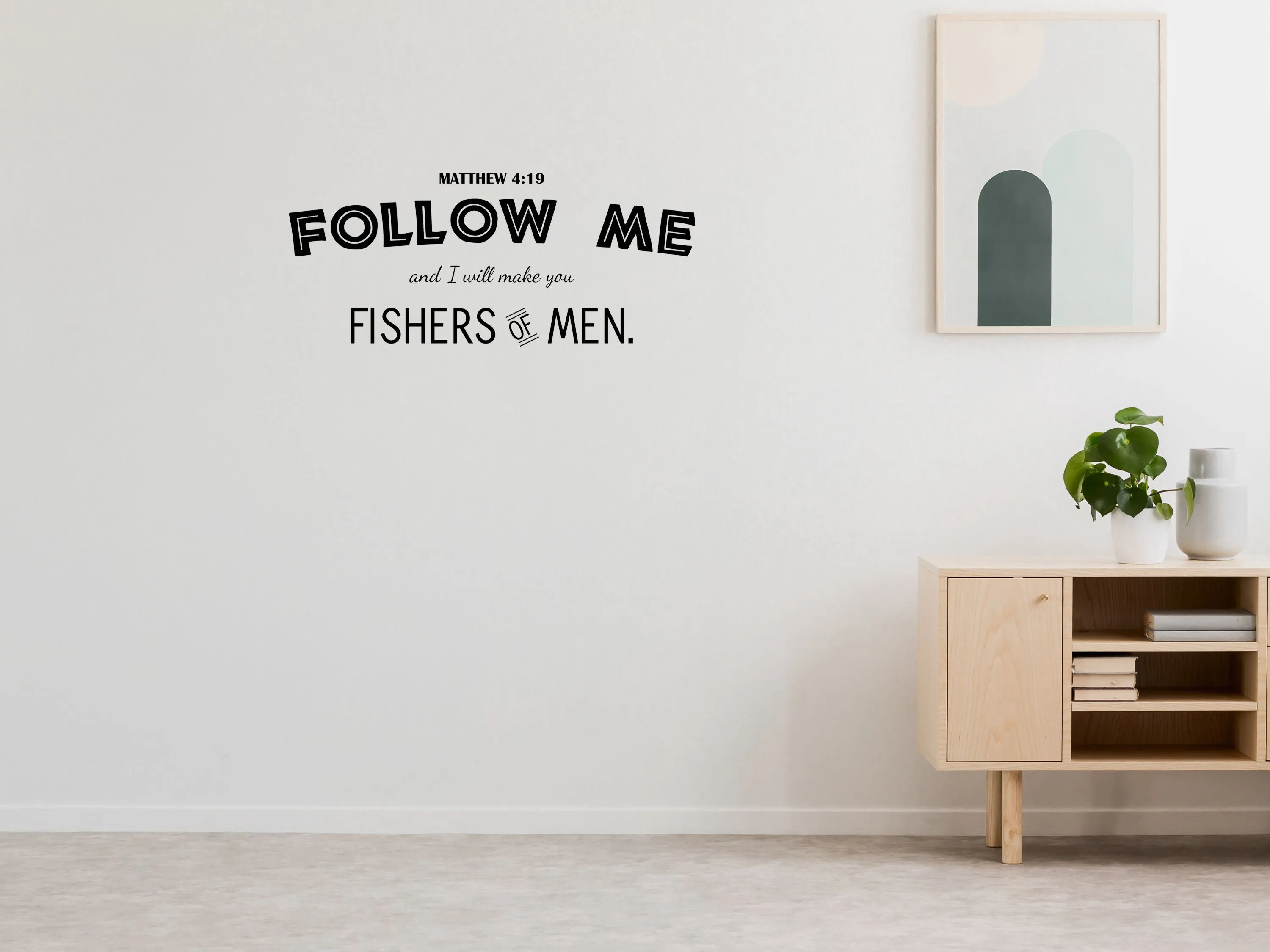 Fishers Of Men Christian Inspirational Wall Decal