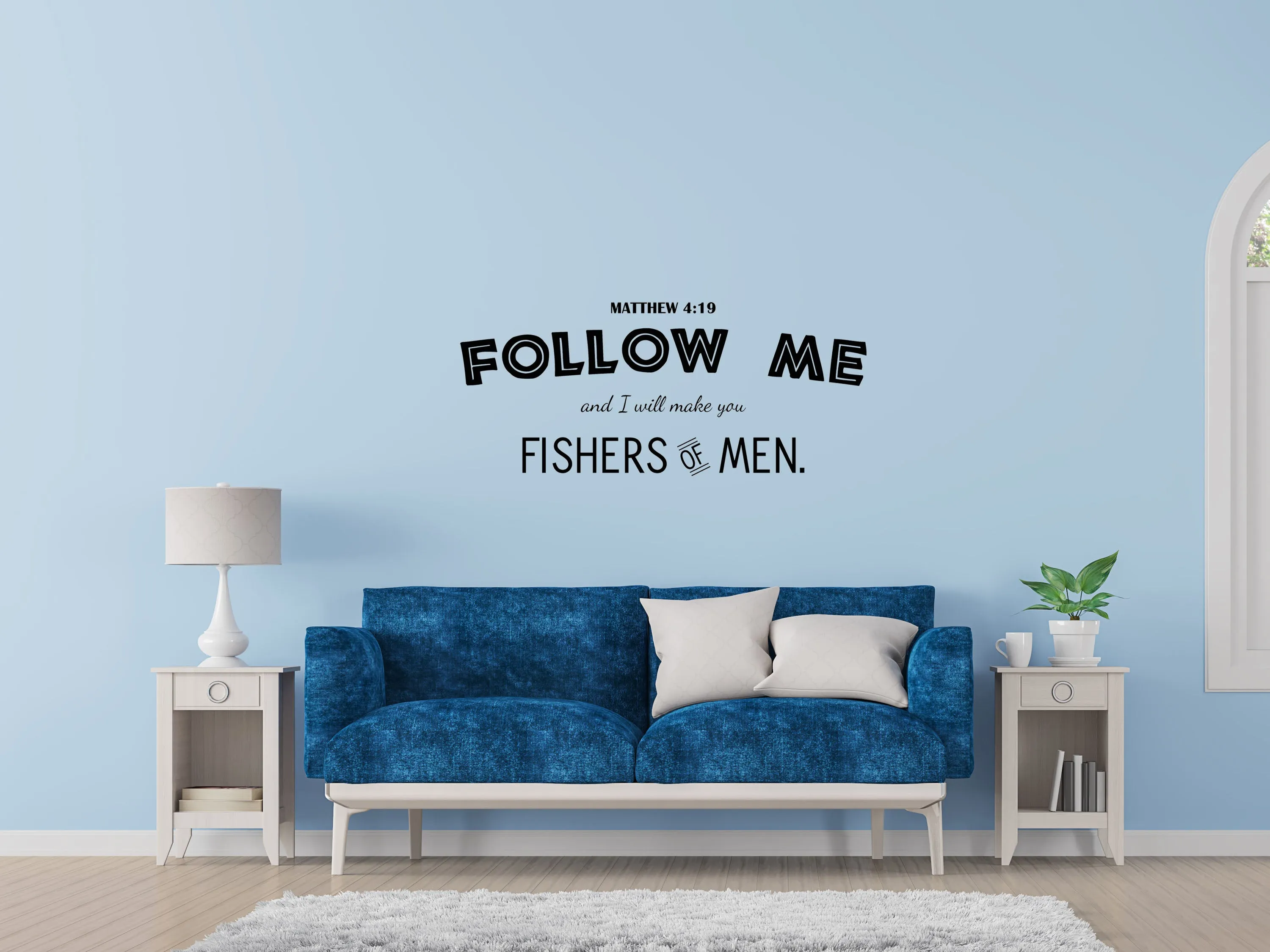 Fishers Of Men Christian Inspirational Wall Decal