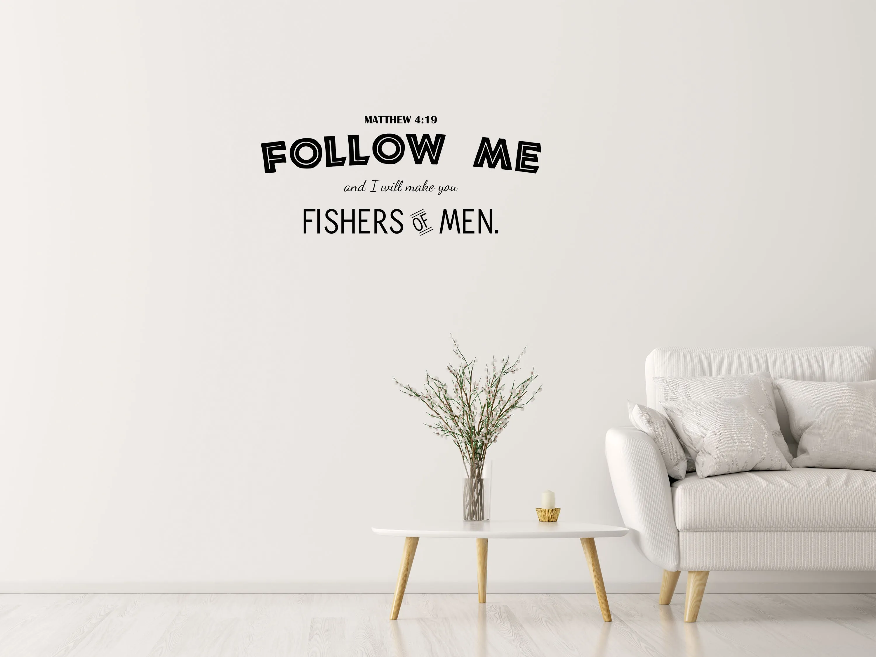 Fishers Of Men Christian Inspirational Wall Decal