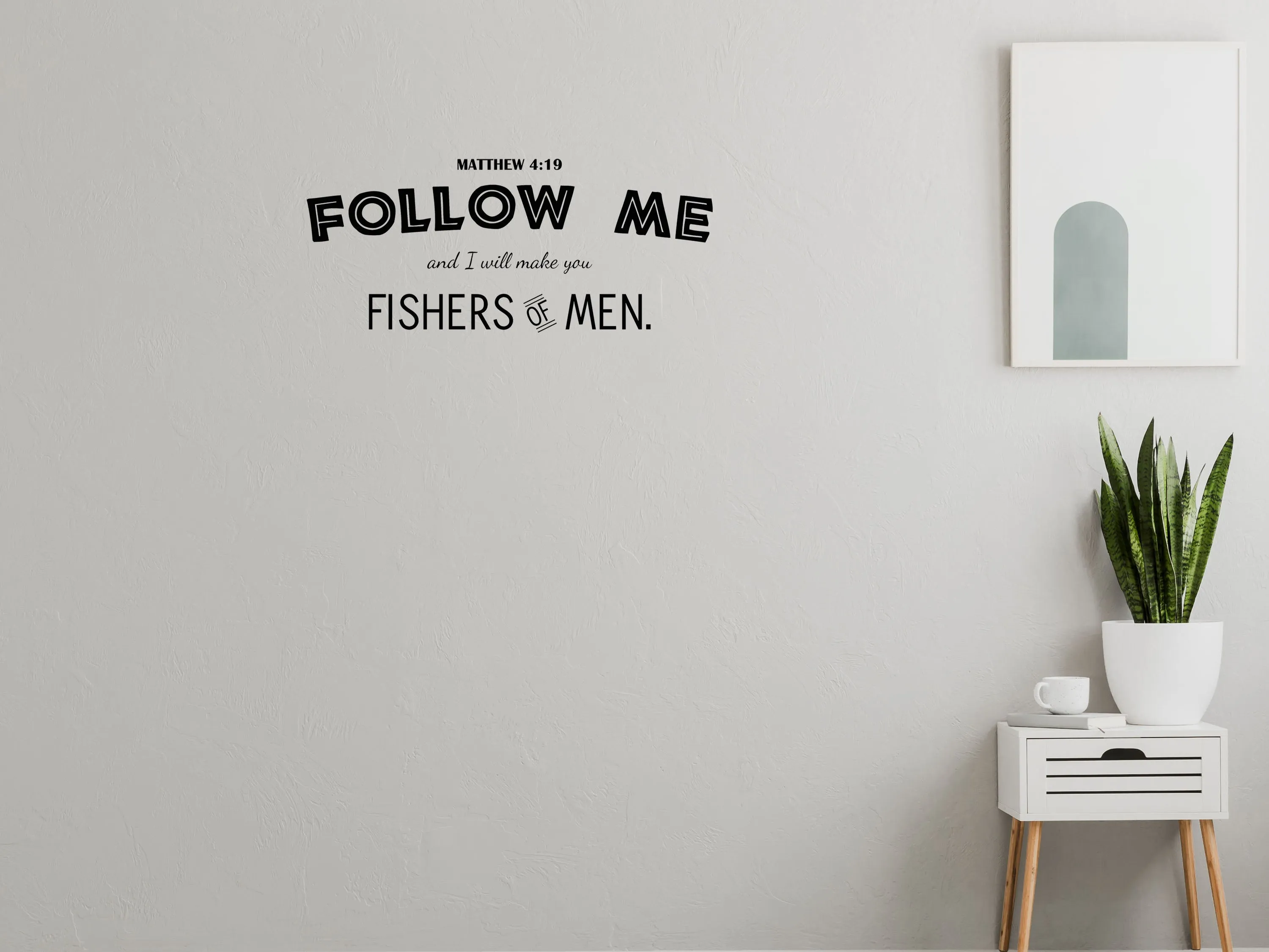 Fishers Of Men Christian Inspirational Wall Decal