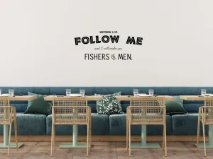 Fishers Of Men Christian Inspirational Wall Decal