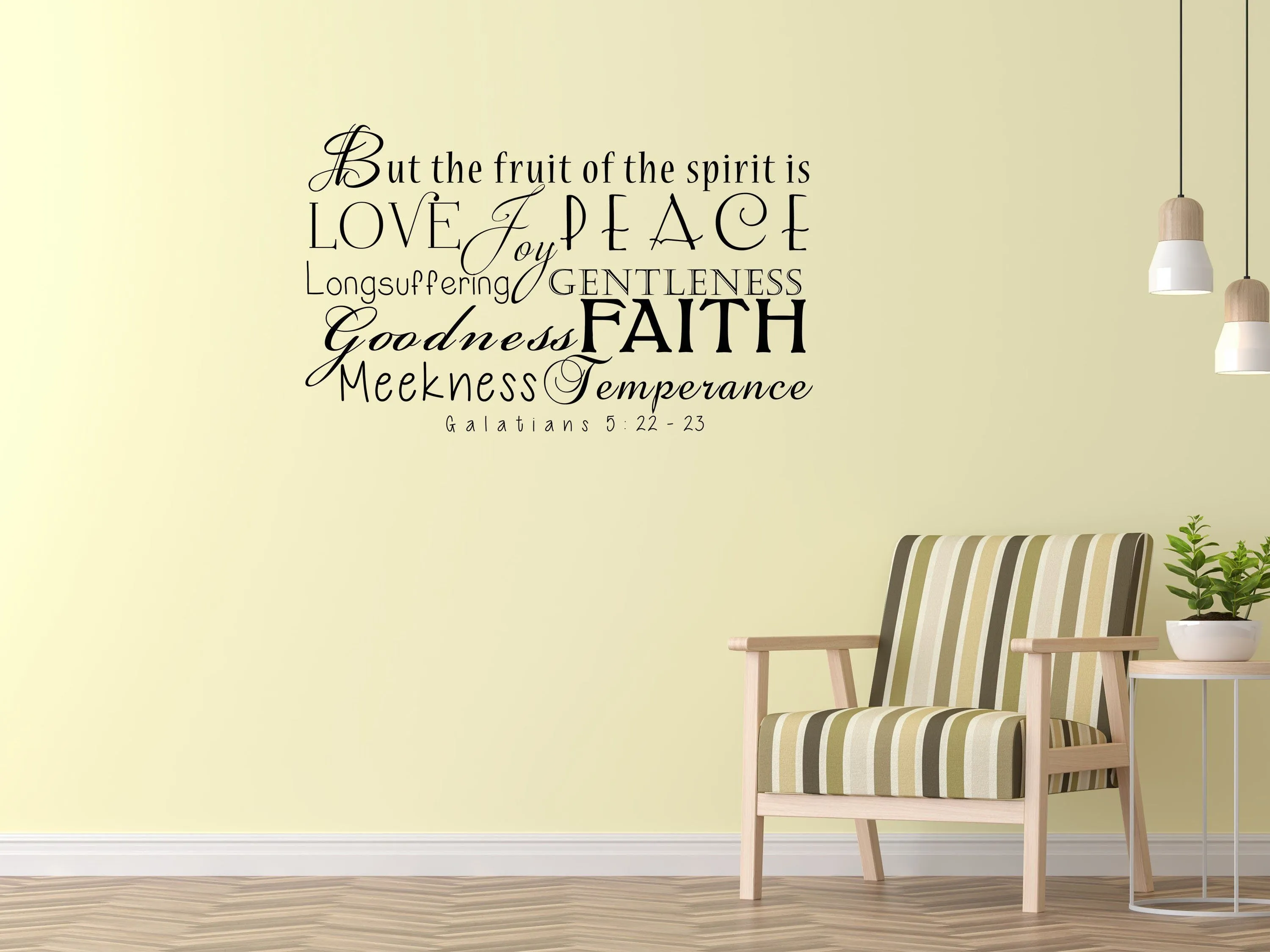 Galatians 5:22 But The Fruit Of The Spirit Scripture Wall Decal