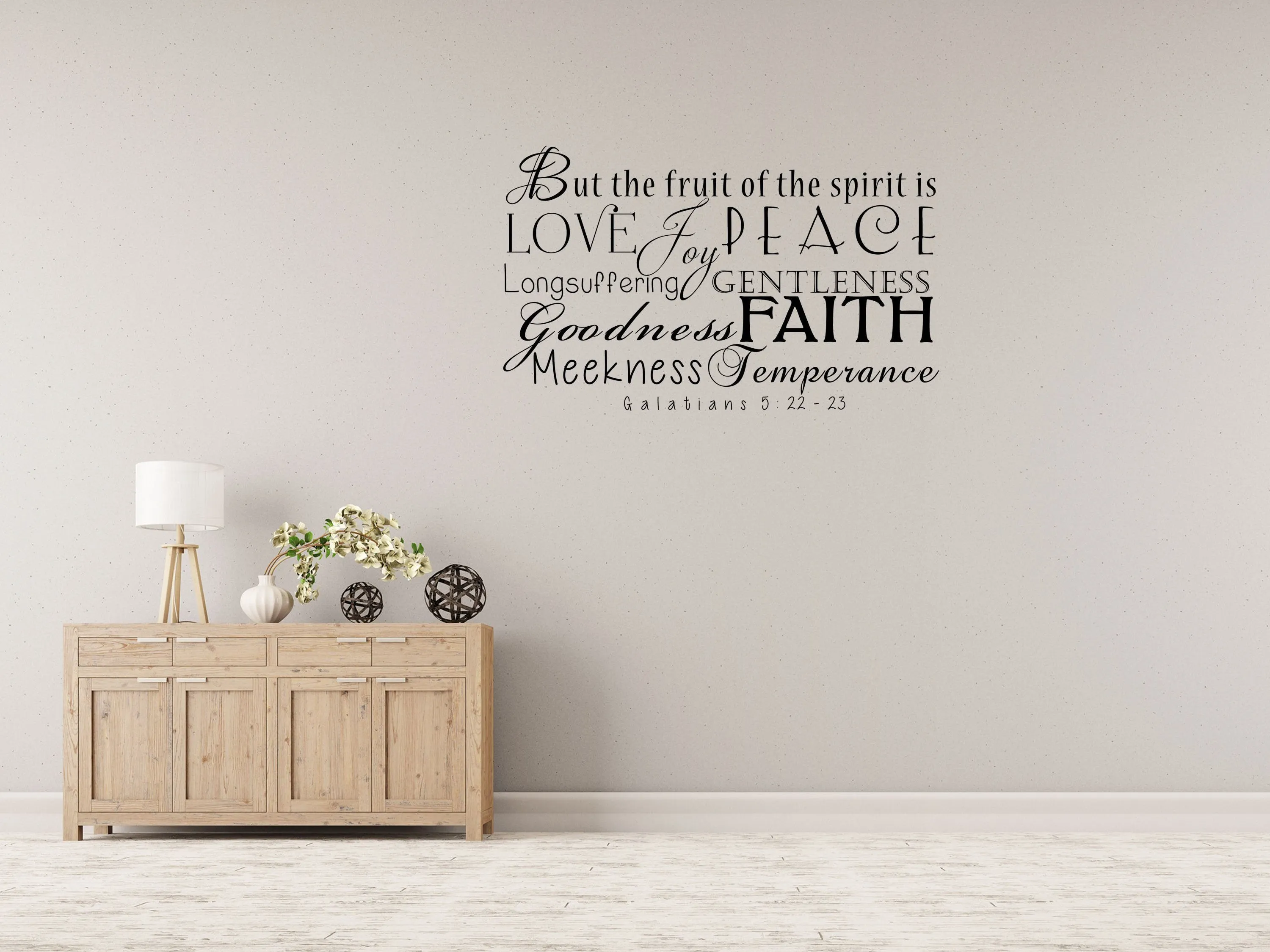 Galatians 5:22 But The Fruit Of The Spirit Scripture Wall Decal