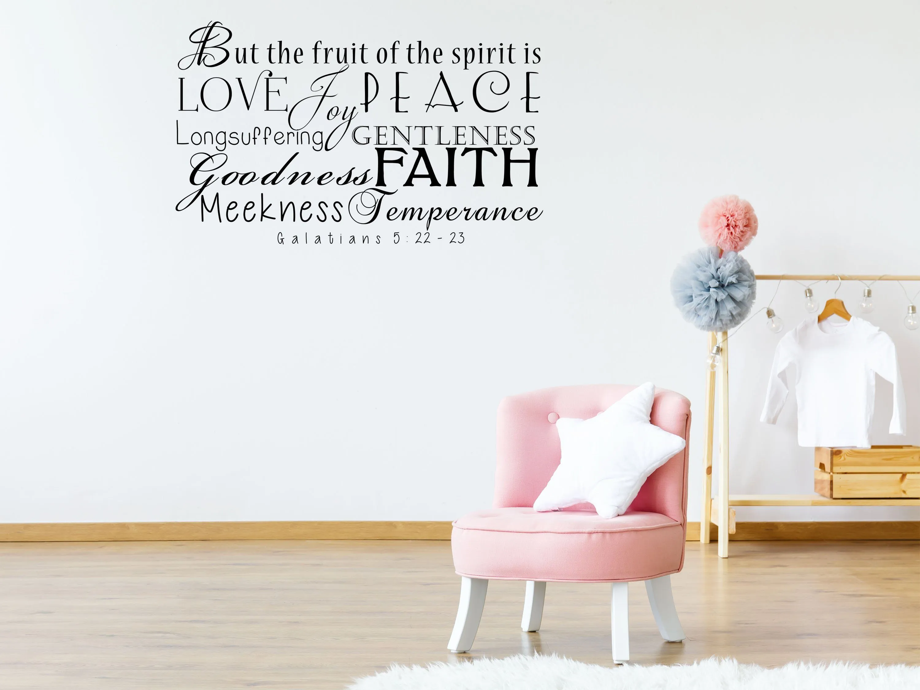 Galatians 5:22 But The Fruit Of The Spirit Scripture Wall Decal