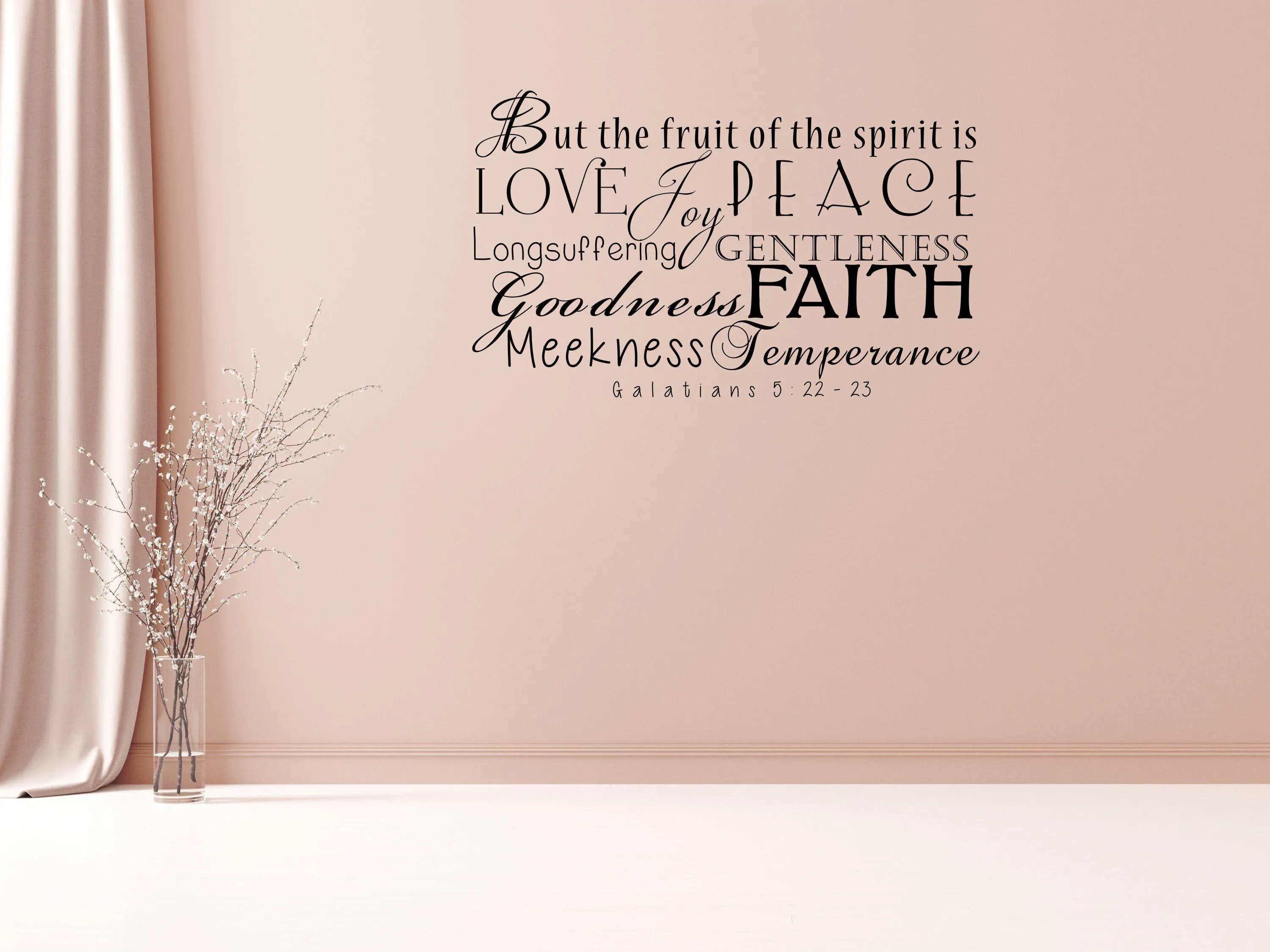 Galatians 5:22 But The Fruit Of The Spirit Scripture Wall Decal