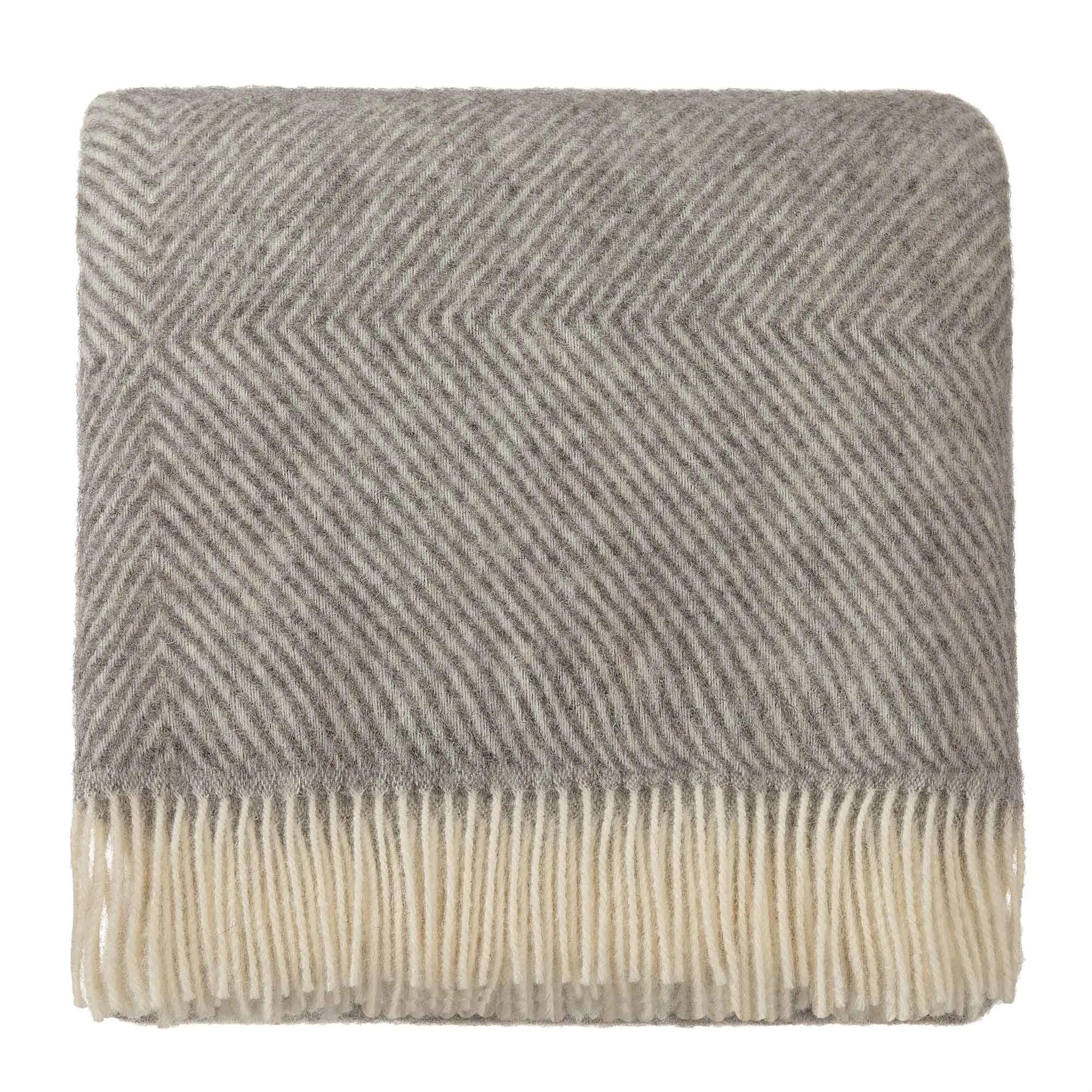 Gotland Wool Blanket [Grey/Cream]