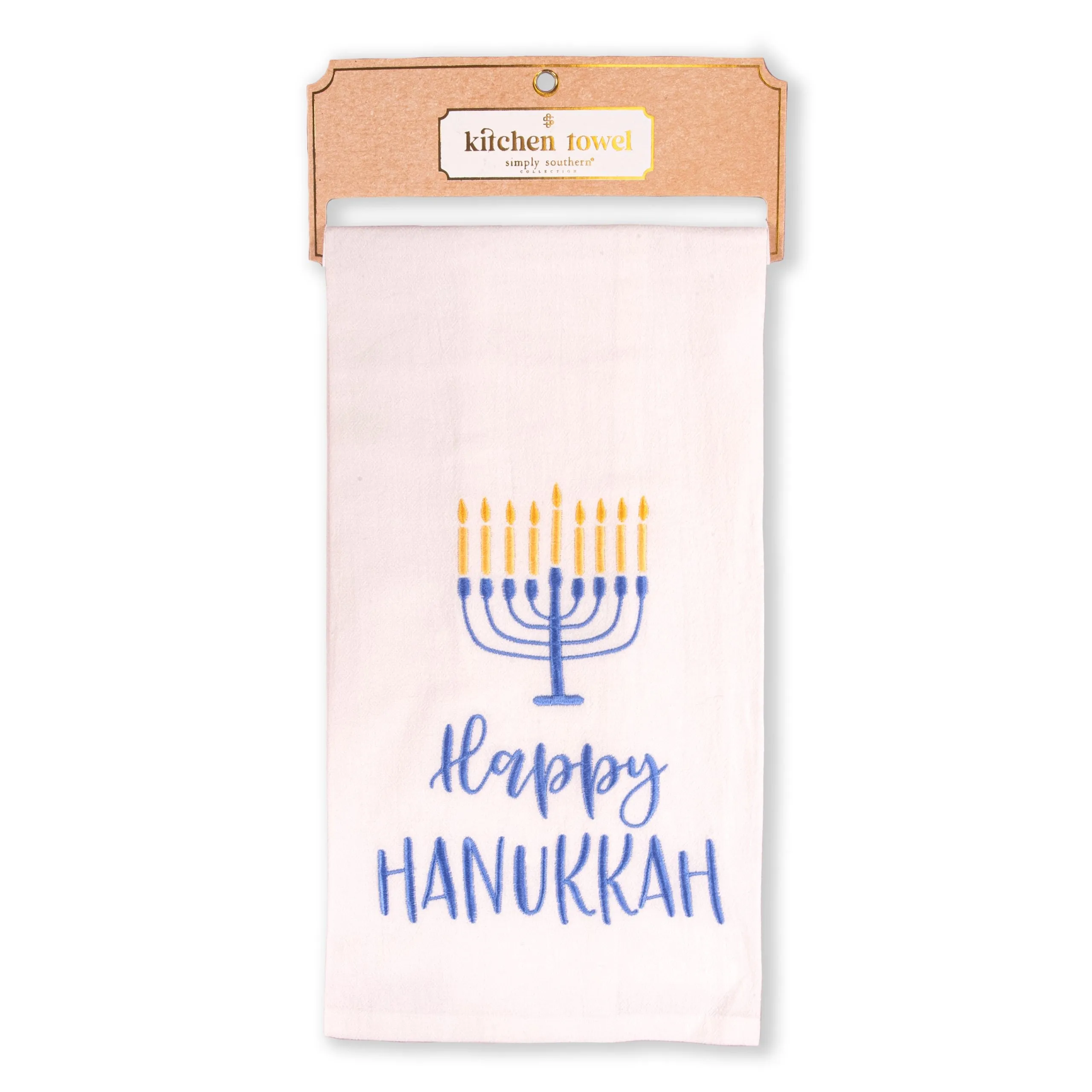 'Happy Hanukkah' Kitchen Towel by Simply Southern