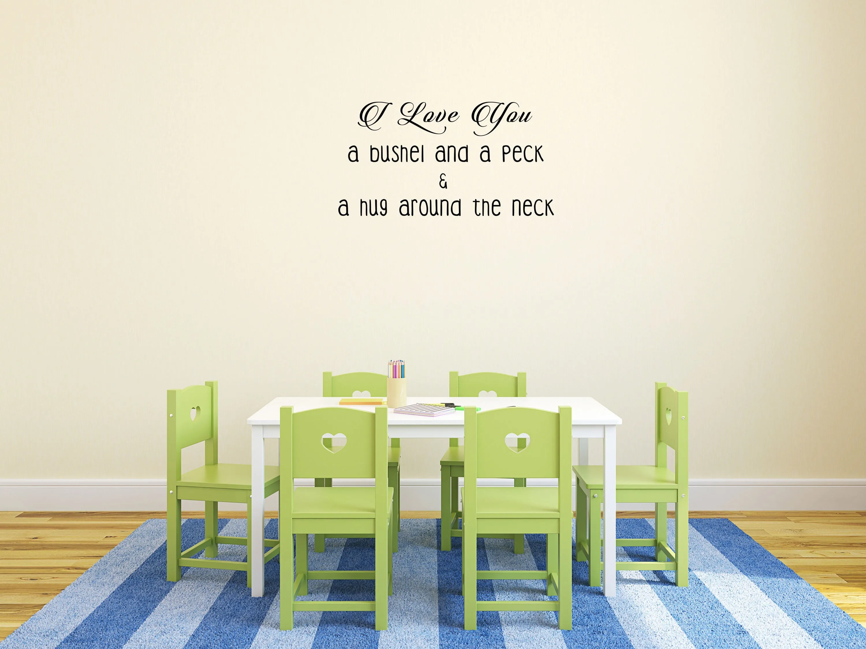 I Love You A Bushel And A Peck Removable Wall Decal