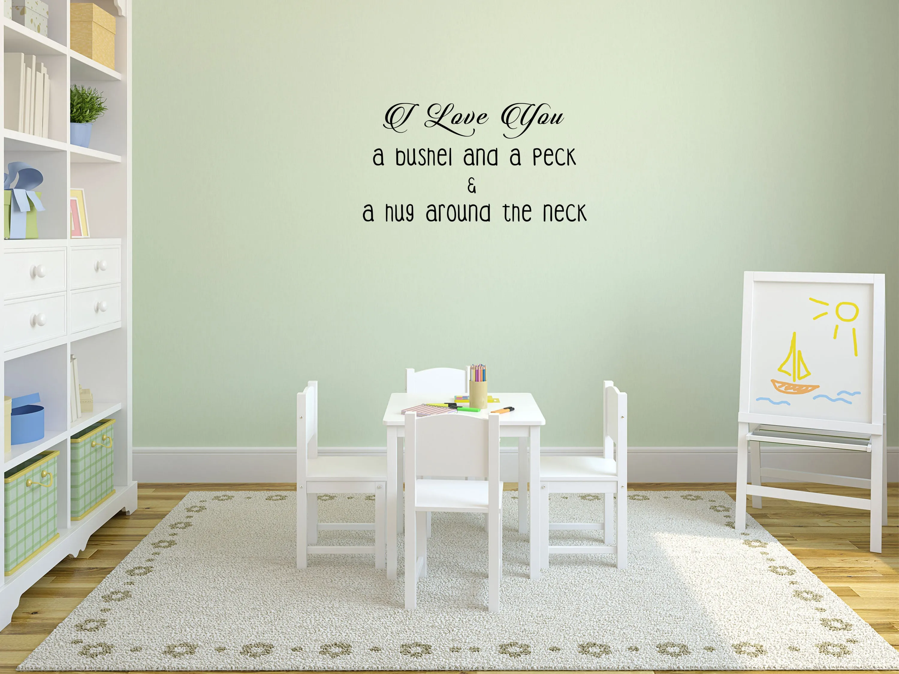 I Love You A Bushel And A Peck Removable Wall Decal