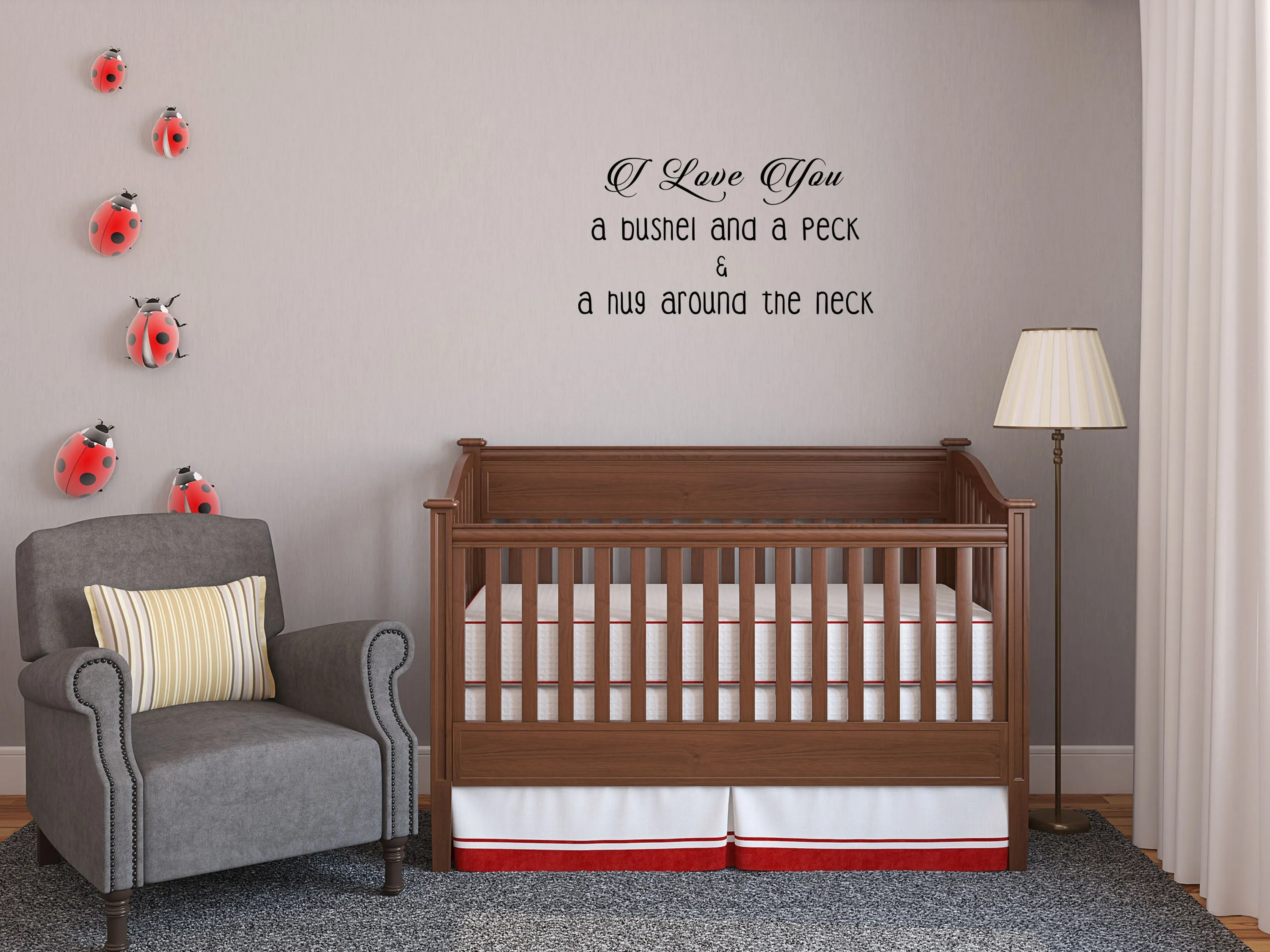 I Love You A Bushel And A Peck Removable Wall Decal