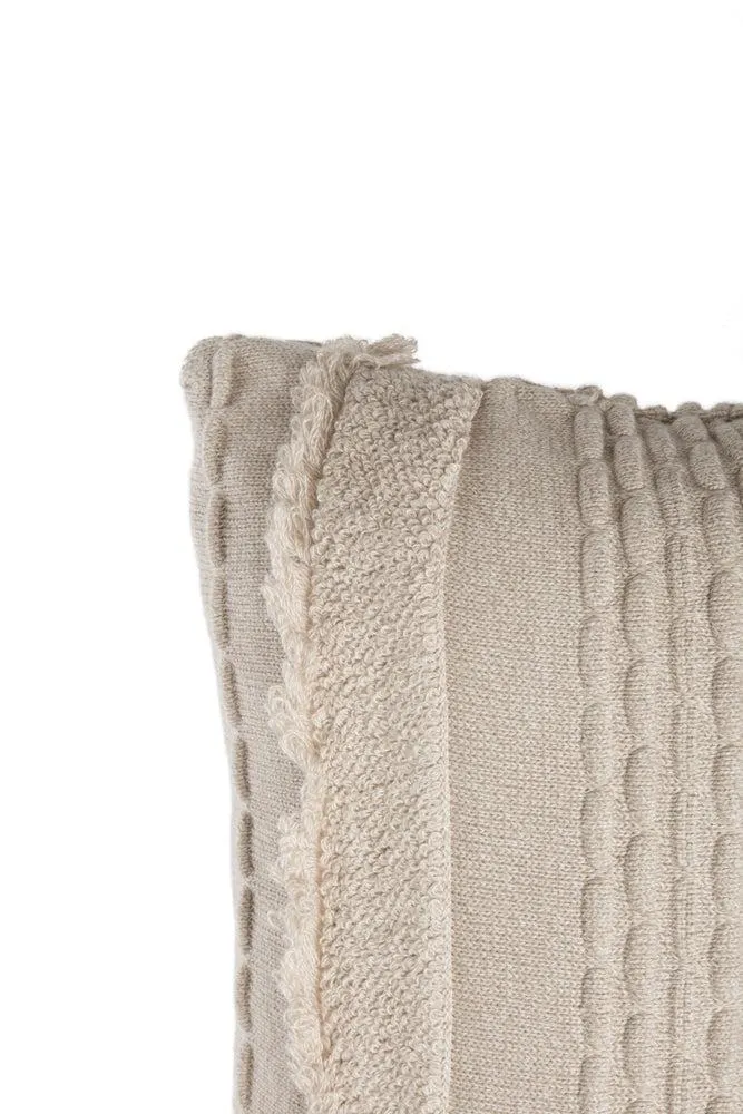 KNITTED CUSHION AIR DUNE WHITE