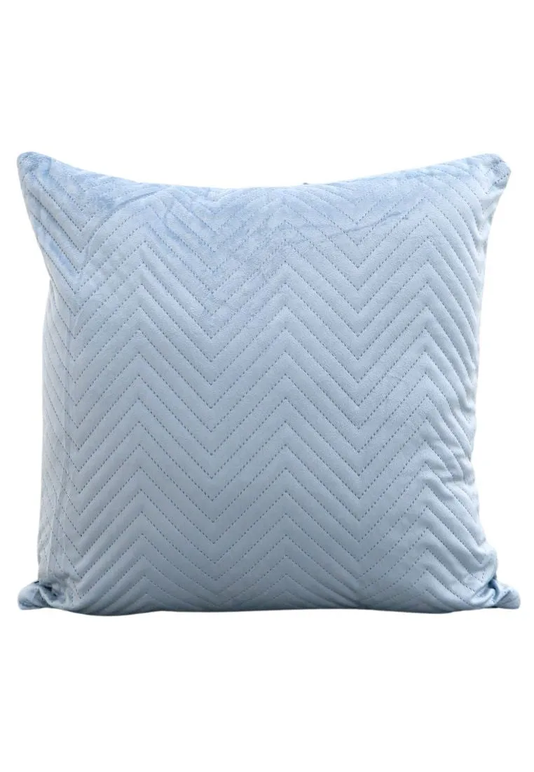 Landmark Velvet Throw Pillow Case Zigzag Design Back To Back