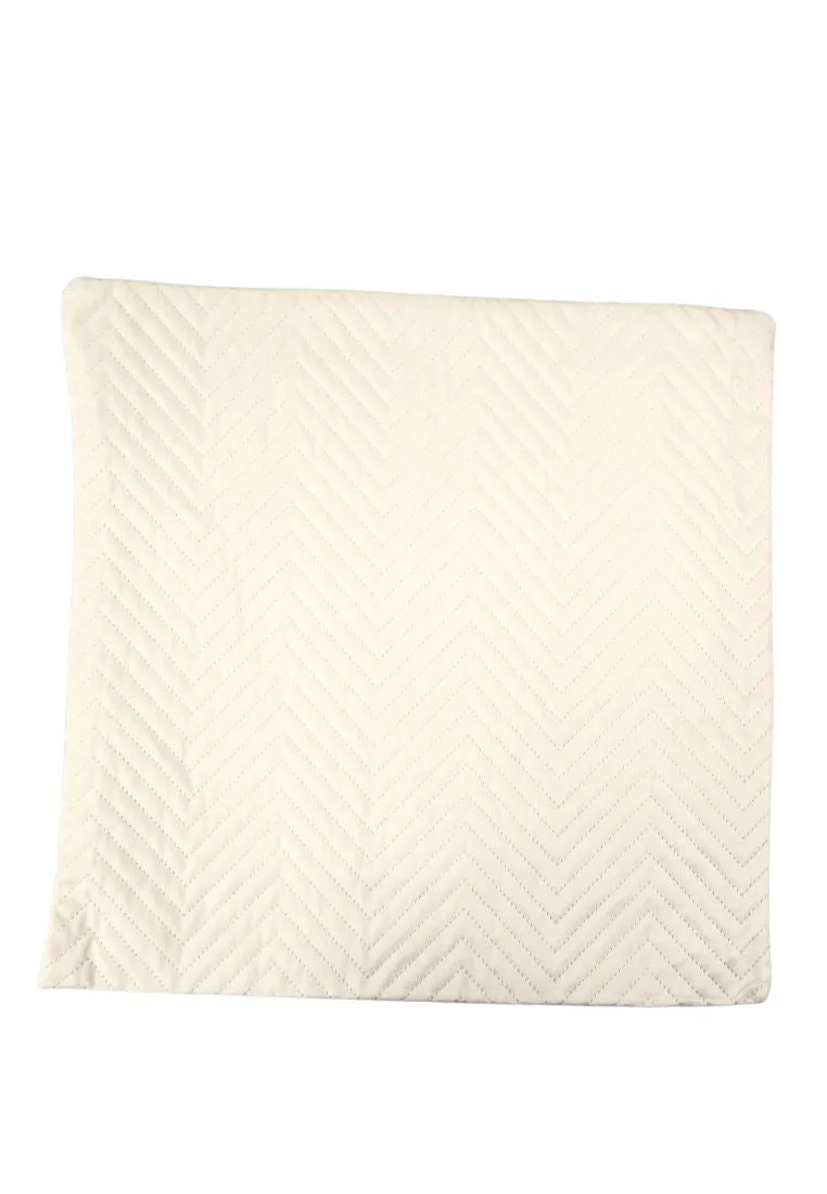 Landmark Velvet Throw Pillow Case Zigzag Design Back To Back