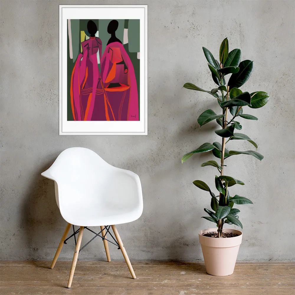 Les Jumelles | Framed Art Print