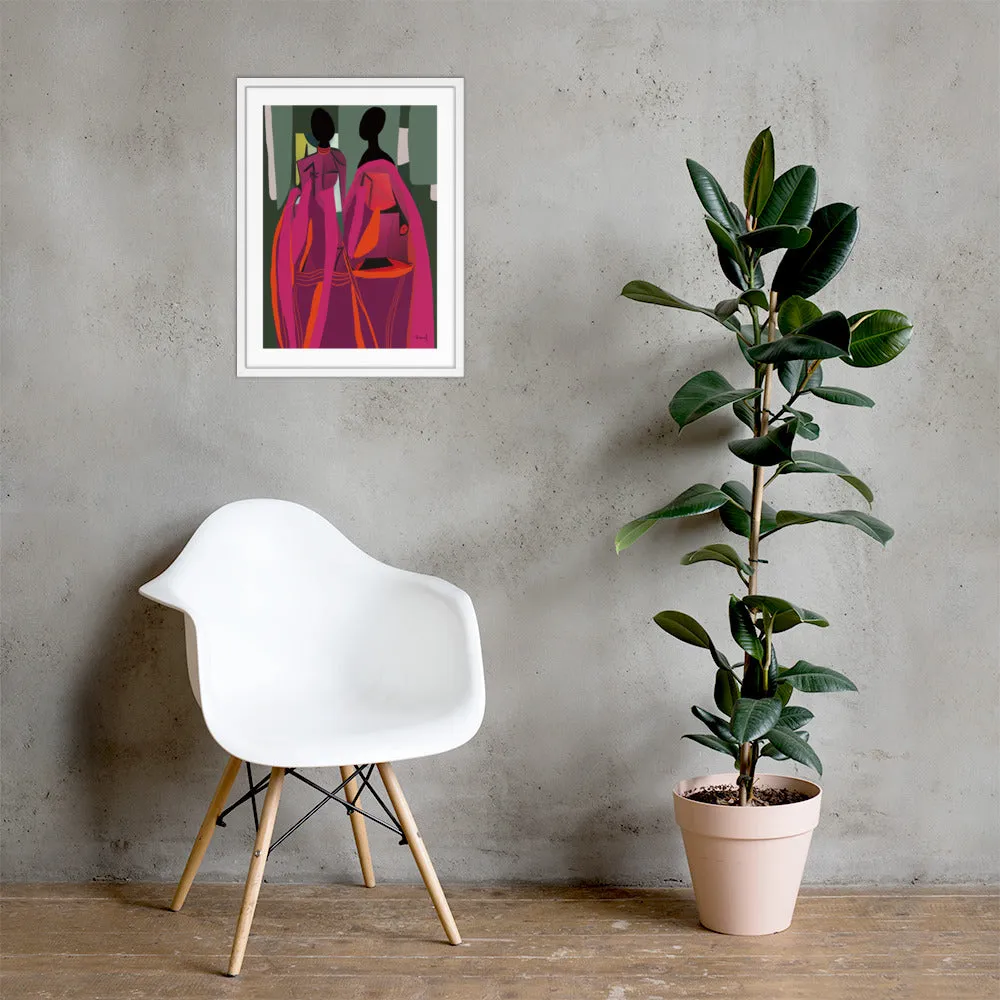 Les Jumelles | Framed Art Print