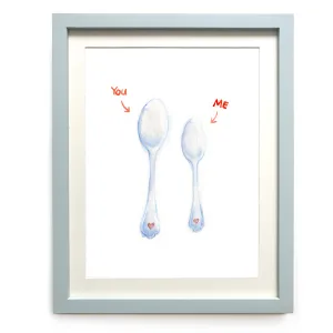 Let's Spoon Art Print