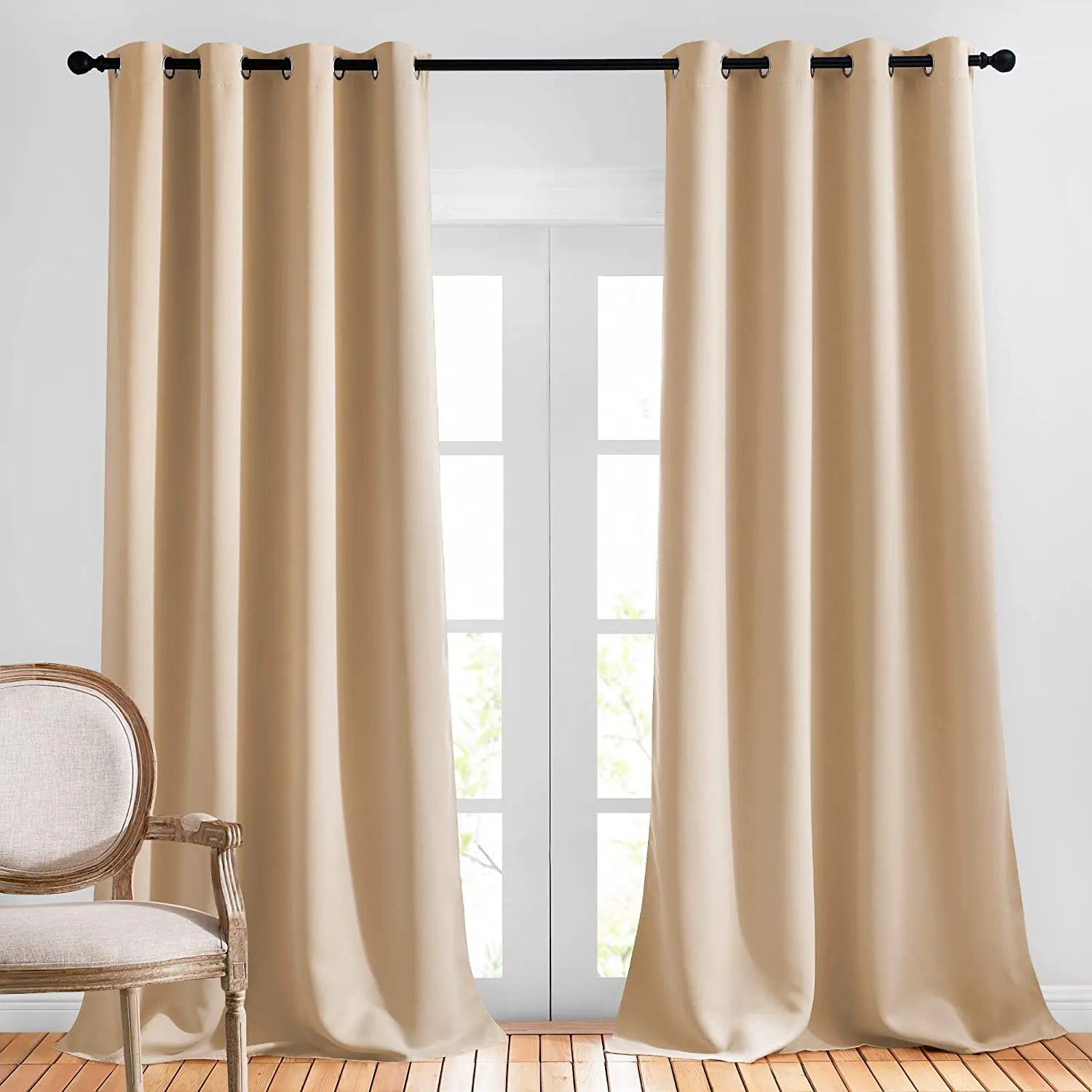 Light Blocking Curtain Room Darkening Drapes 52" W x 120" L