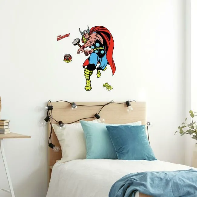 Marvel Classic Thor Comic Peel and Stick Giant Wall Decal