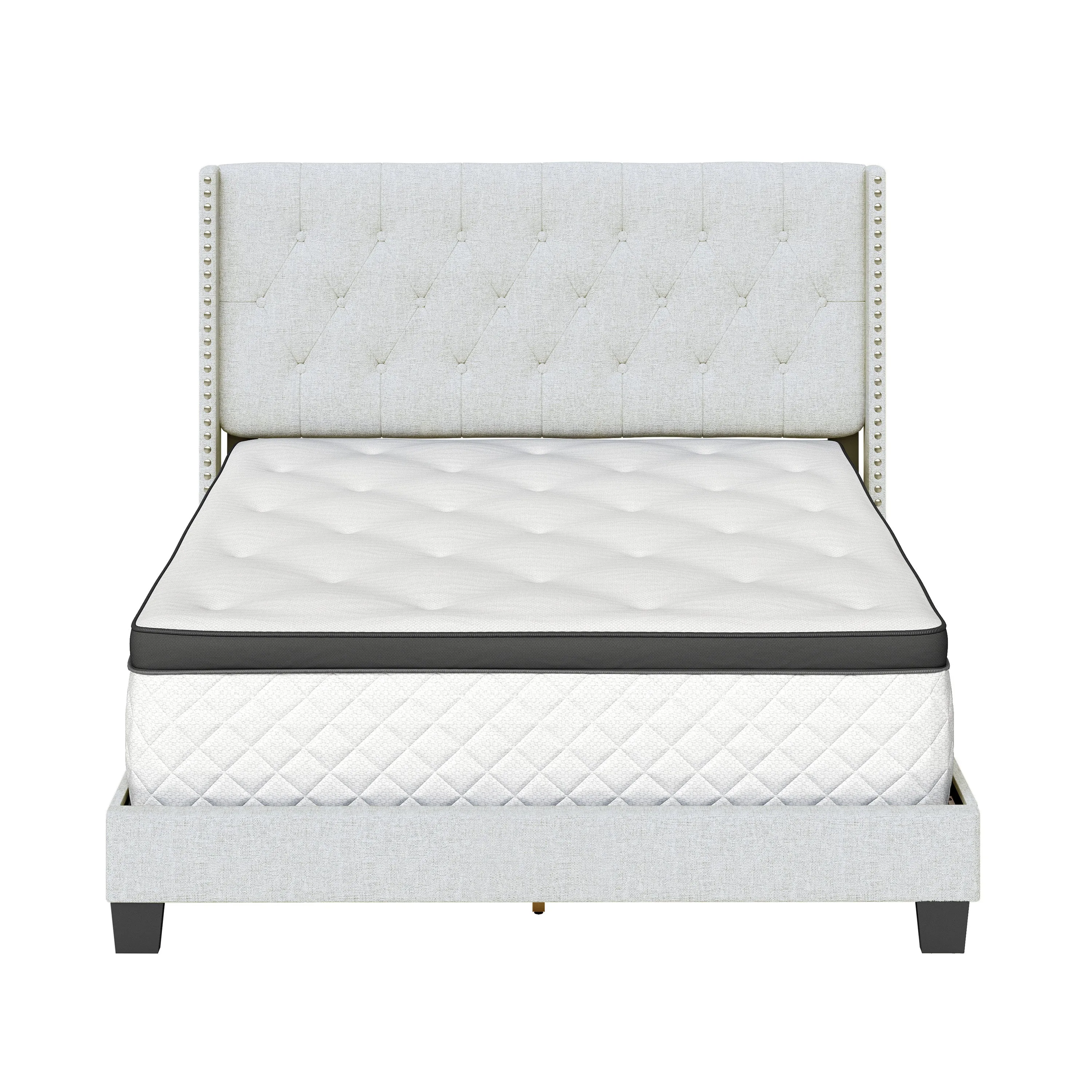 Mia Upholstered Platform Bed