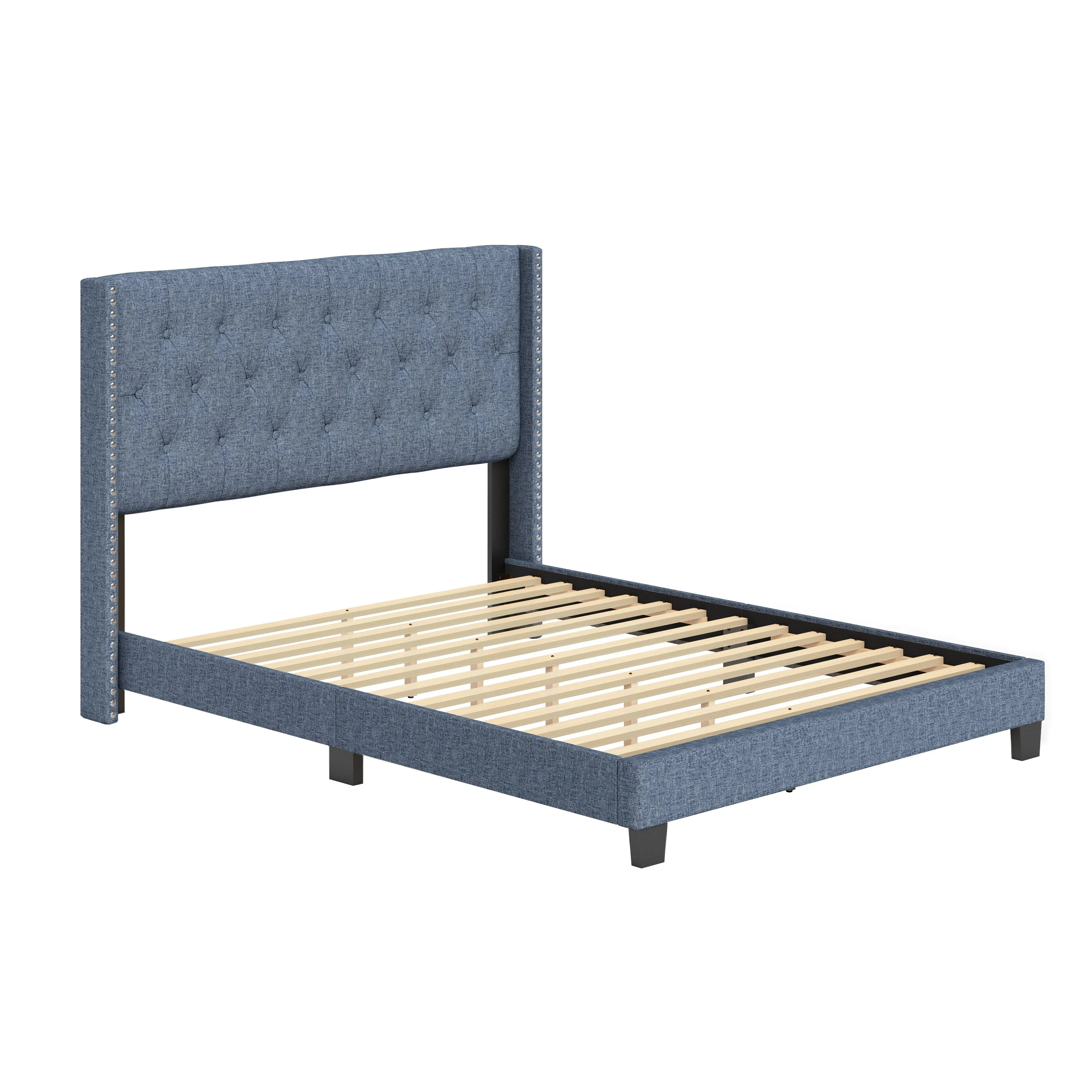 Mia Upholstered Platform Bed