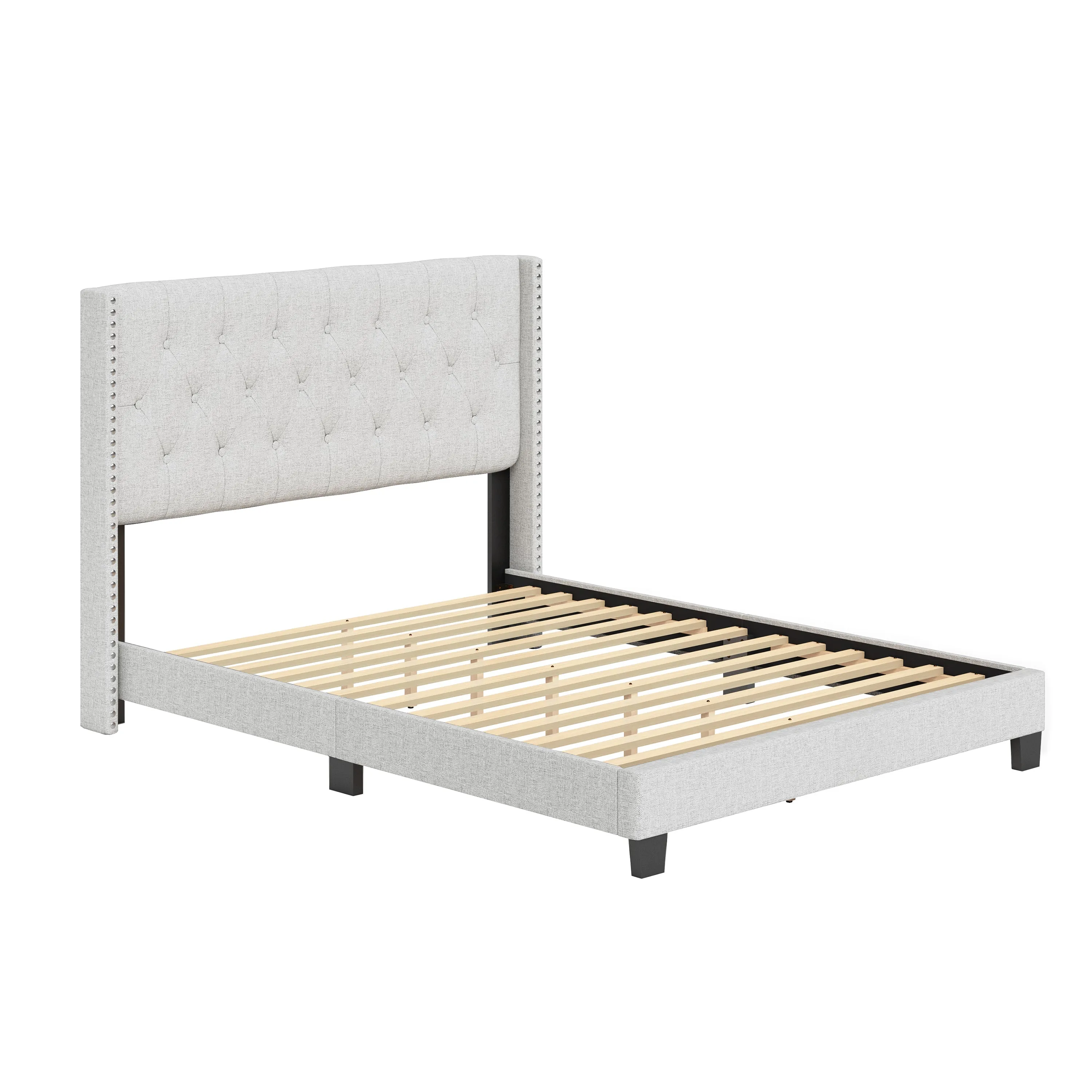 Mia Upholstered Platform Bed