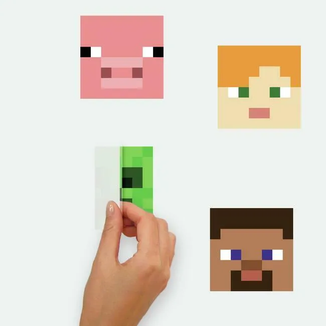 Minecraft Peel And Stick Wall Decals