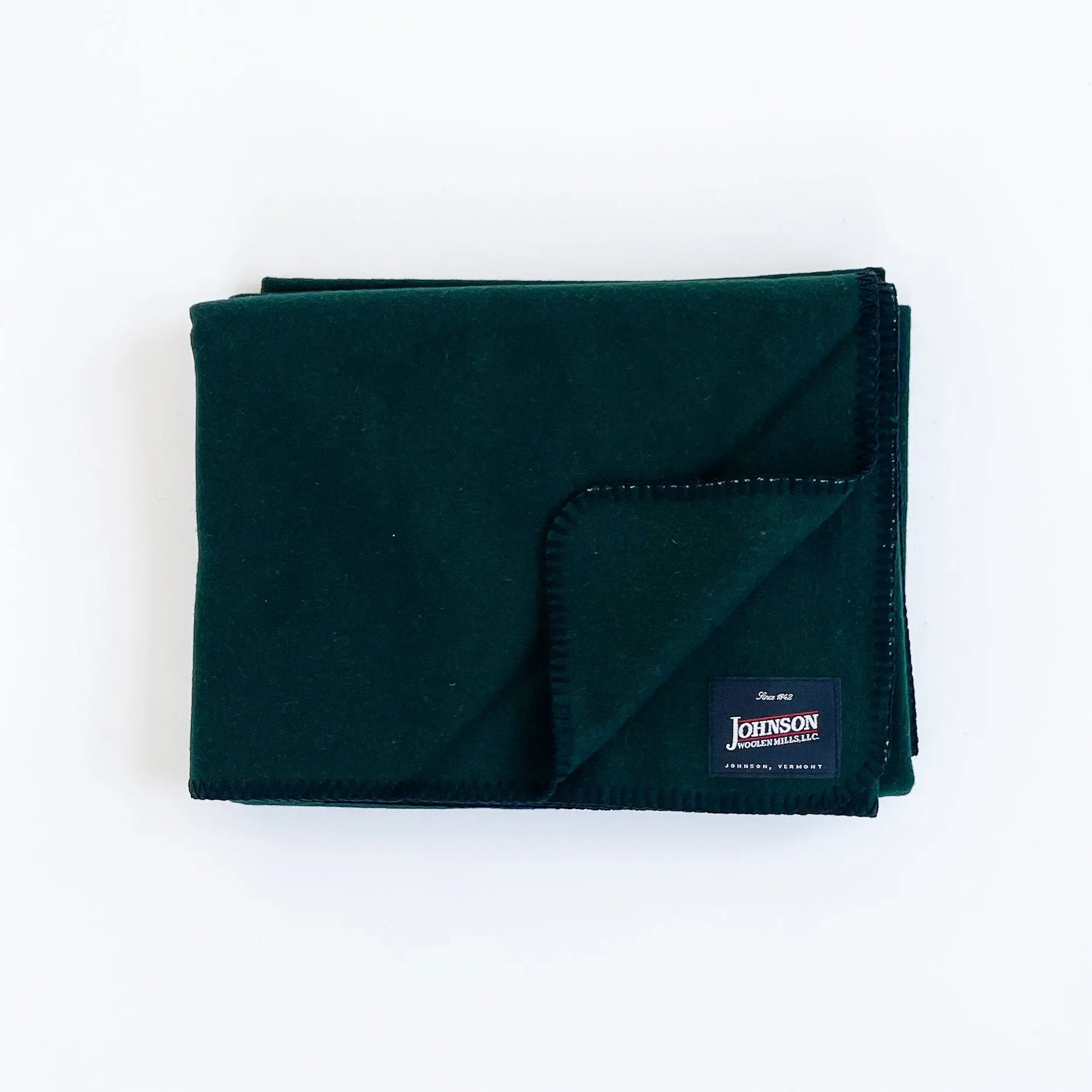 Norris Wool Throw - Spruce Green