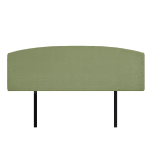 Olive Green Linen Fabric King Bed Headboard - Custom Height